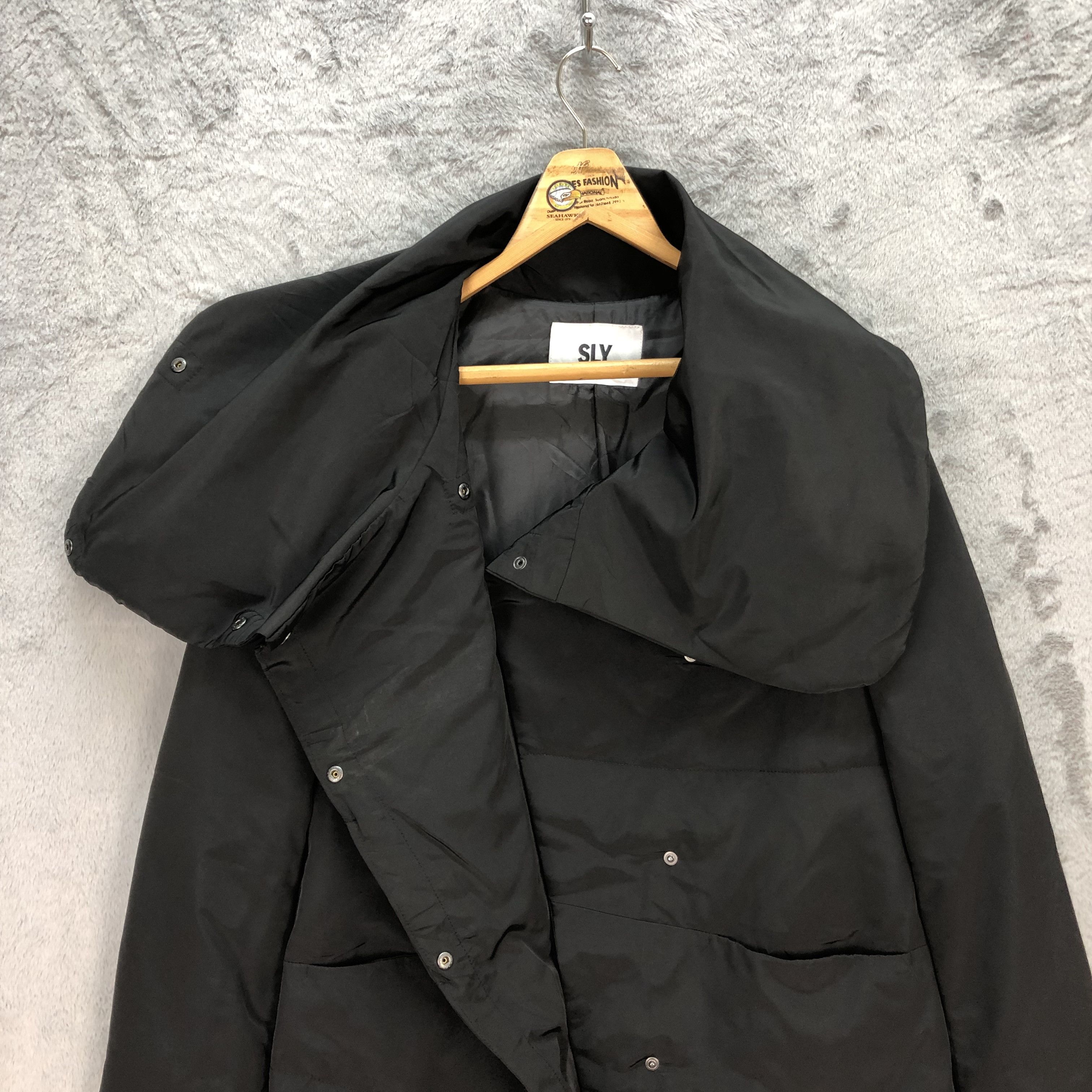 Japanese Brand SLY OVER COLLARED TECHWEAR PUFFER JACKET #5817-208 Size US S / EU 44-46 / 1 - 8 Thumbnail