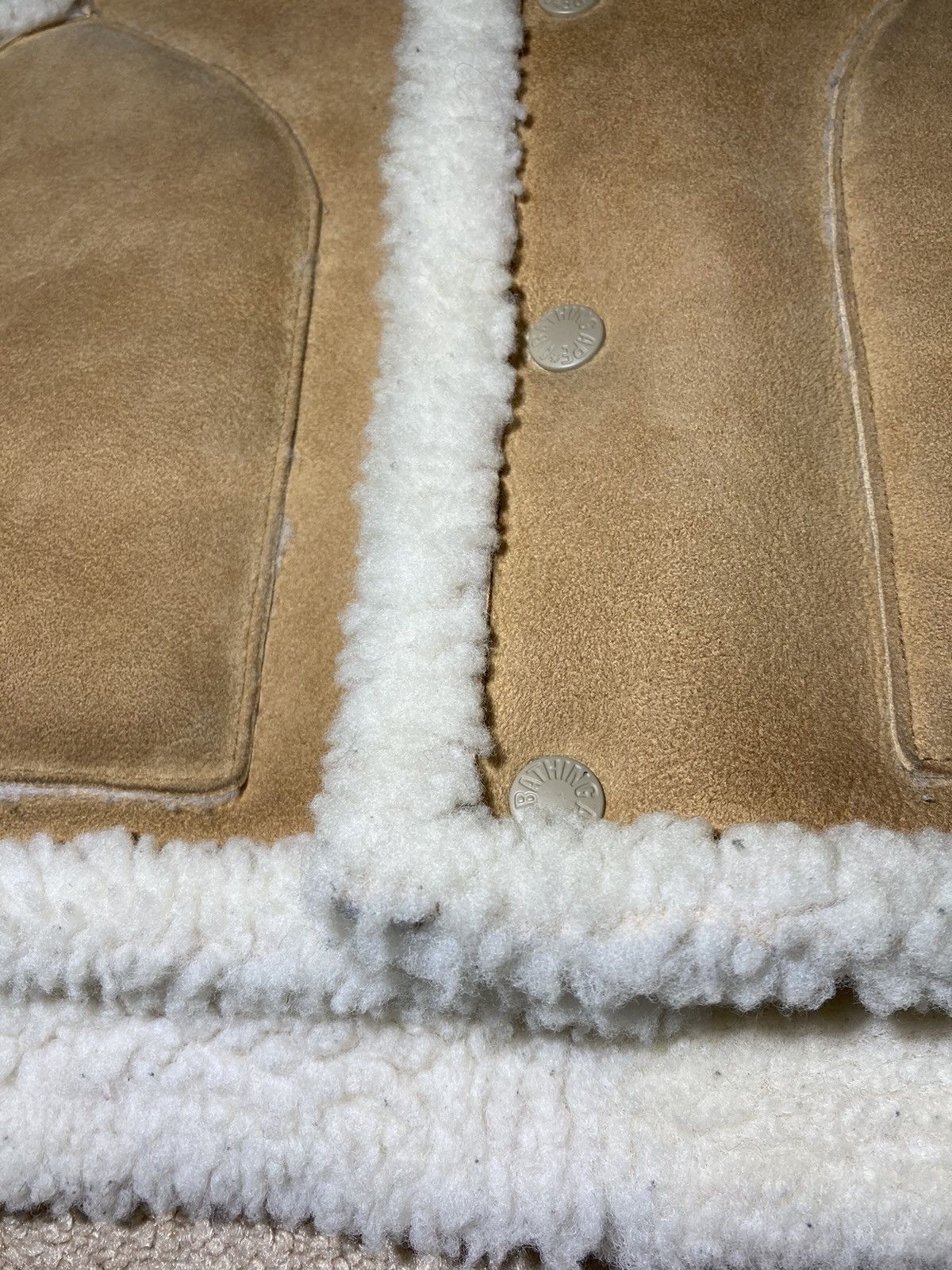 Bape 2012 Bape Sheepskin Fur Sleeveless Vest Mountain Ape Brown Size US M / EU 48-50 / 2 - 3 Thumbnail