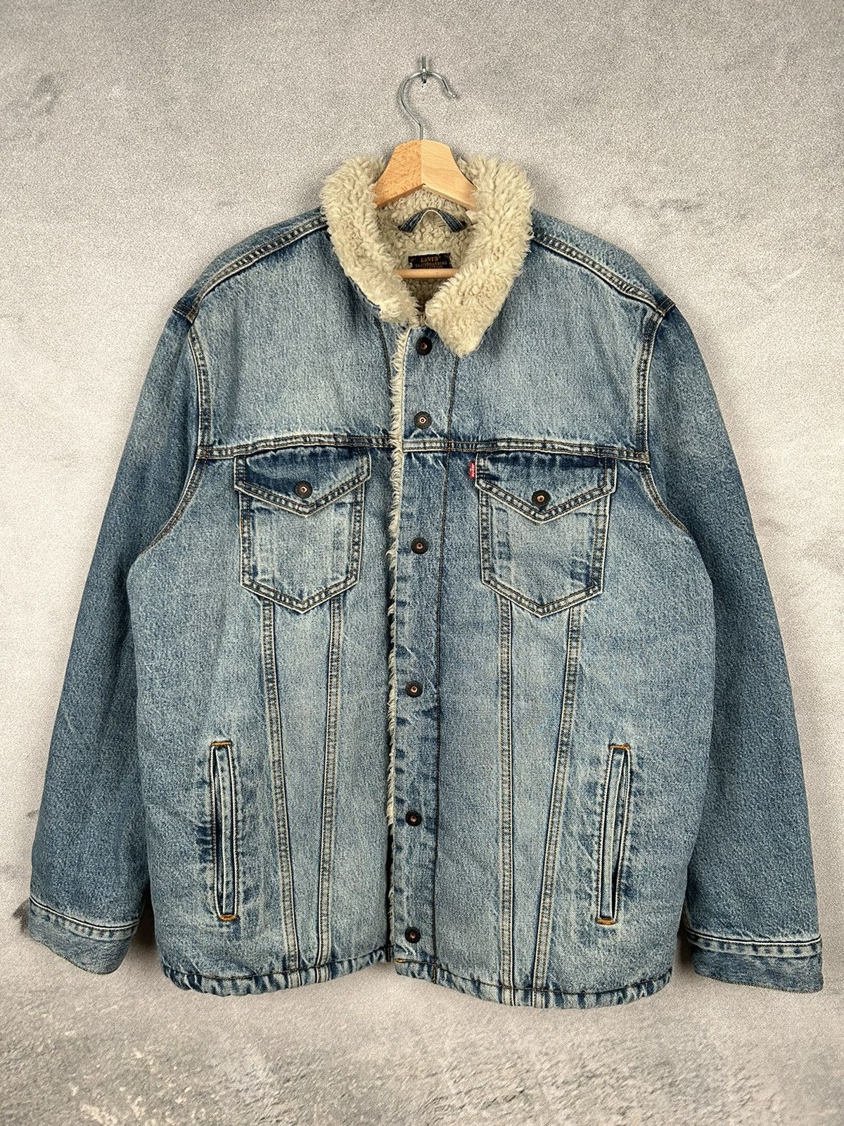 Levi's Levi’s Skateboards Sherpa Denim Jacket Winter Size US XL / EU 56 / 4 - 1 Thumbnail