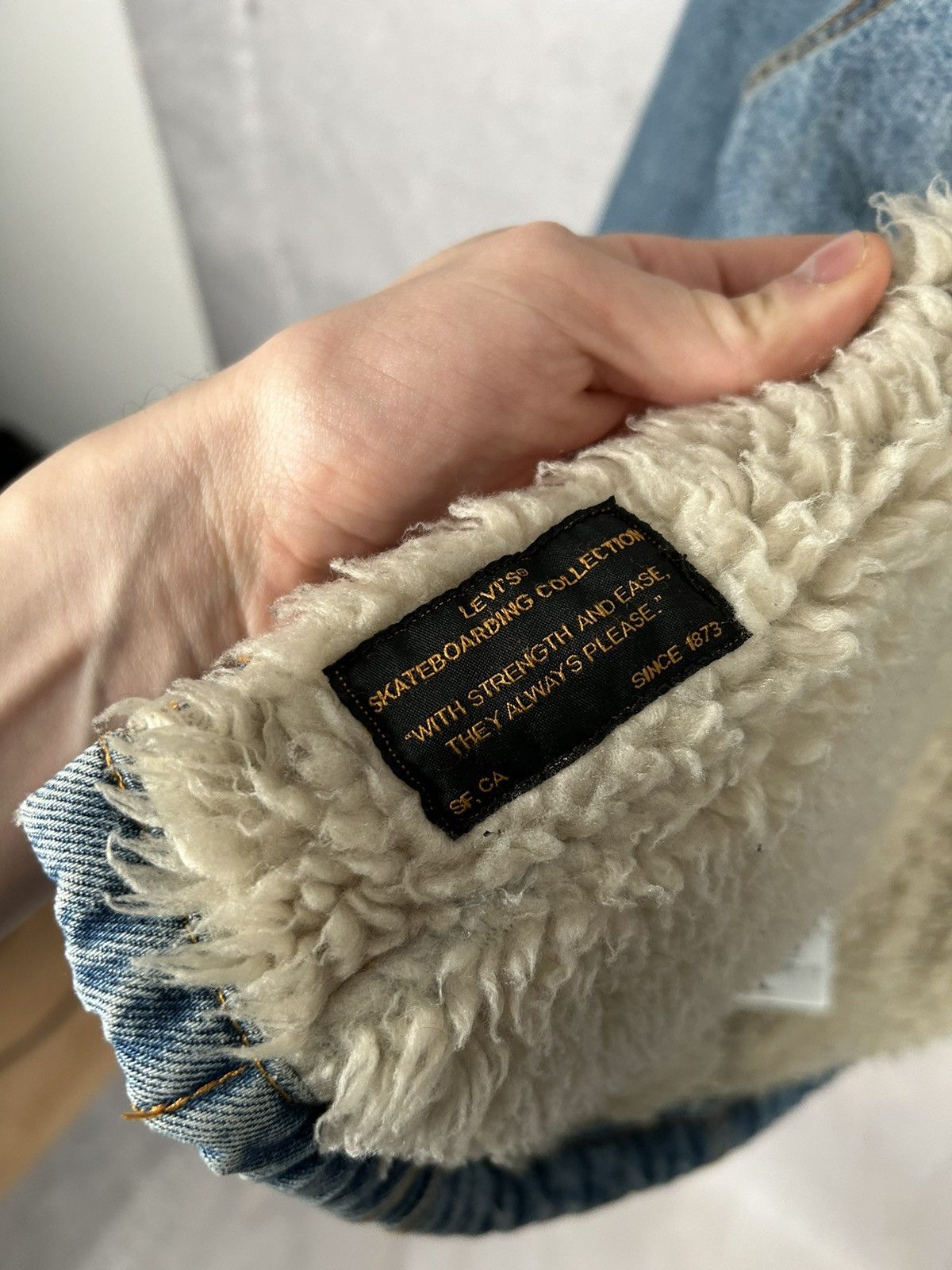 Levi's Levi’s Skateboards Sherpa Denim Jacket Winter Size US XL / EU 56 / 4 - 8 Thumbnail