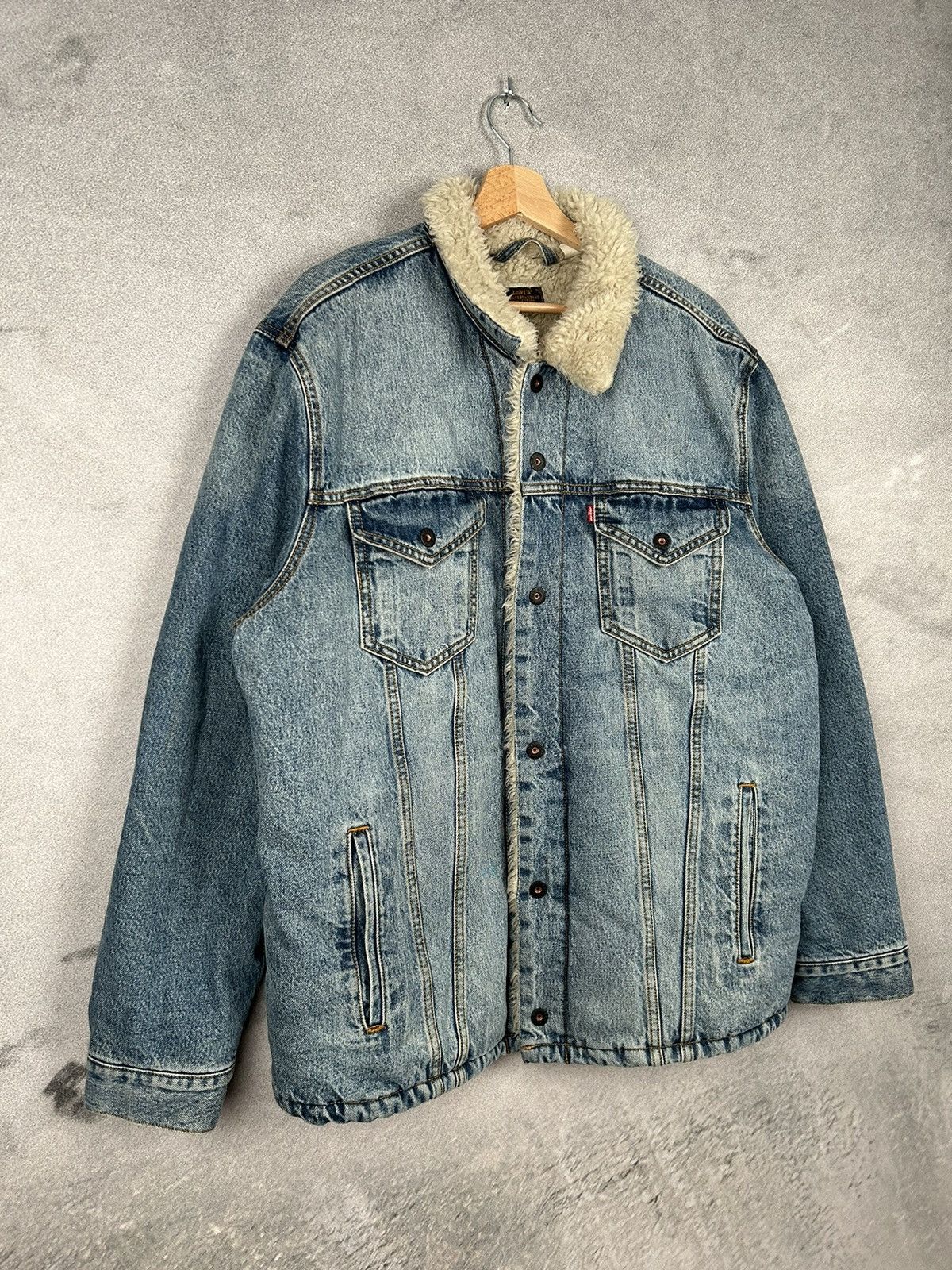 Levi's Levi’s Skateboards Sherpa Denim Jacket Winter Size US XL / EU 56 / 4 - 4 Thumbnail