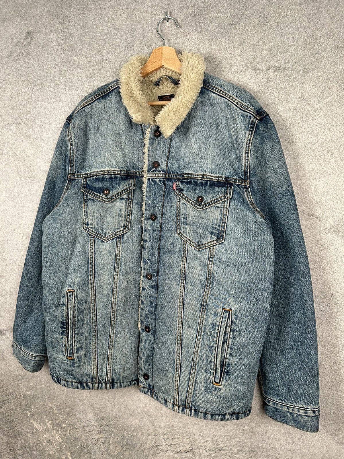 Levi's Levi’s Skateboards Sherpa Denim Jacket Winter Size US XL / EU 56 / 4 - 2 Thumbnail