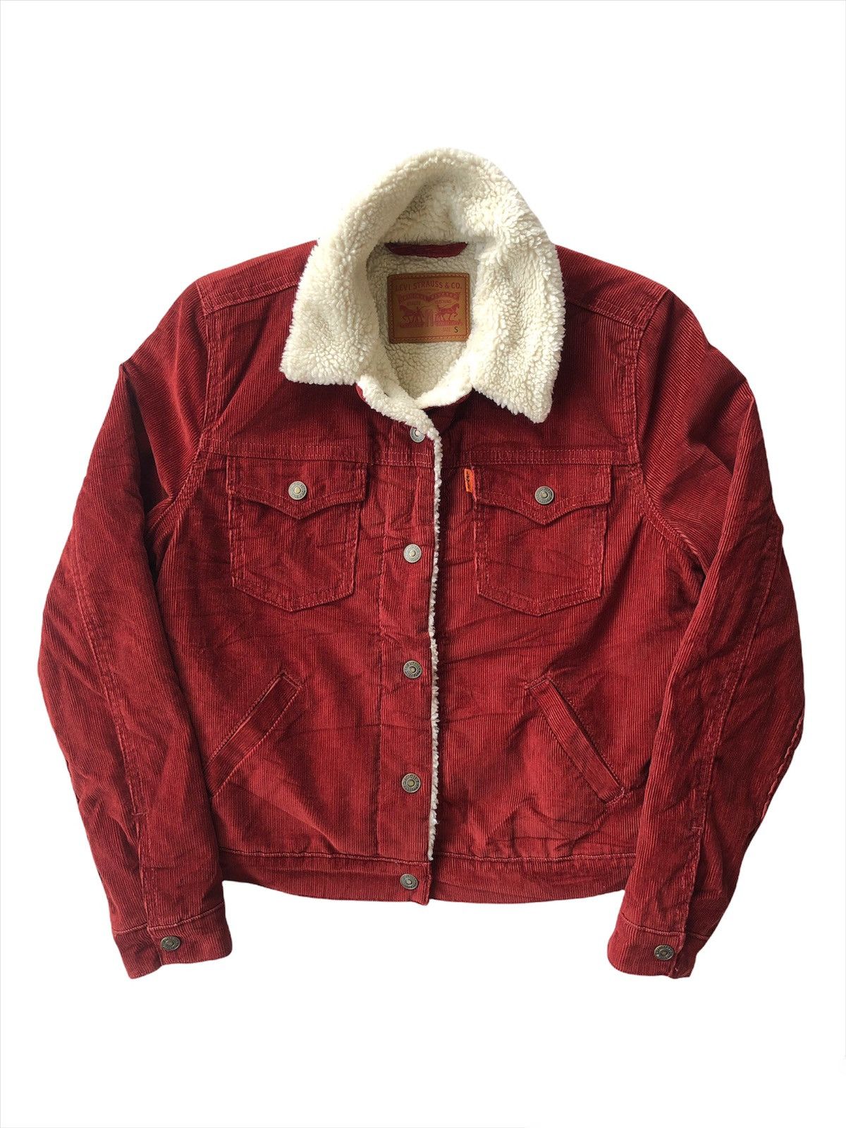 Corduroy Trucker Levi's Red Sherpa Trucker Jacket Levi's