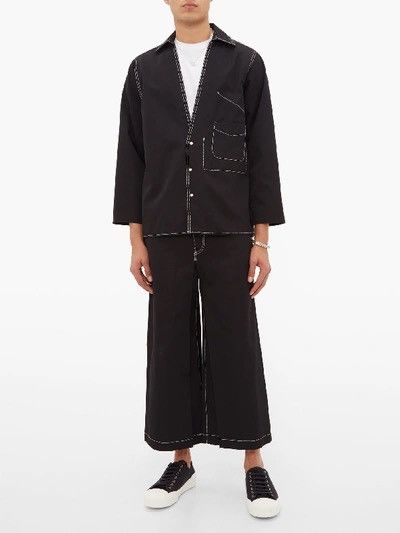 Contrast Stitch Overshirt