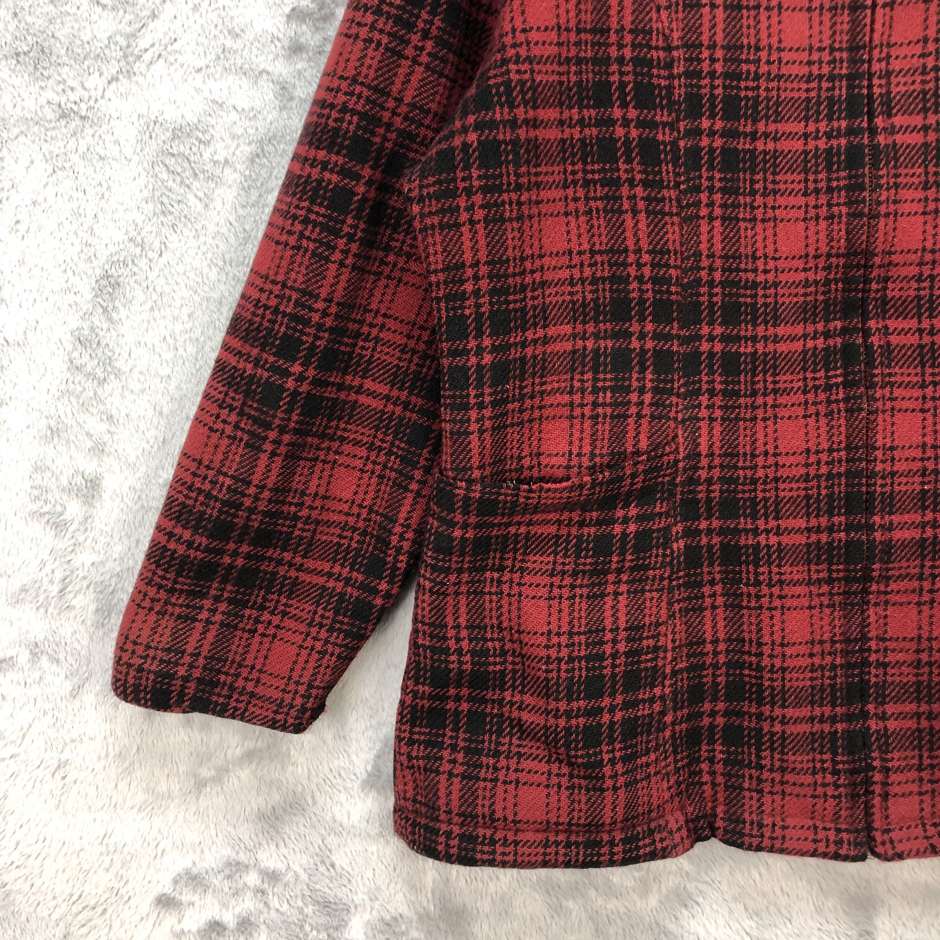 Vintage RARE🔥 WOOLRICH RED TARTAN WOOL JACKET #5913-213 Size M / US 6-8 / IT 42-44 - 4 Thumbnail