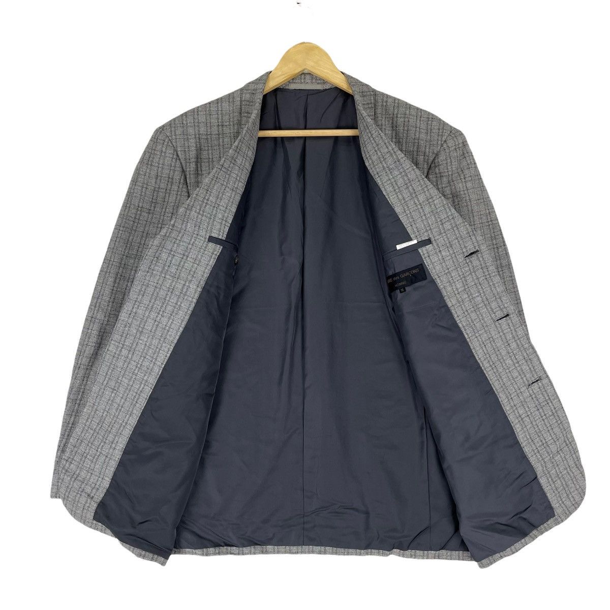 Comme des Garcons Homme 🌟ARCHIVE AW95 CDG HOMME Striped Blazer Coat Size 46S - 7 Thumbnail