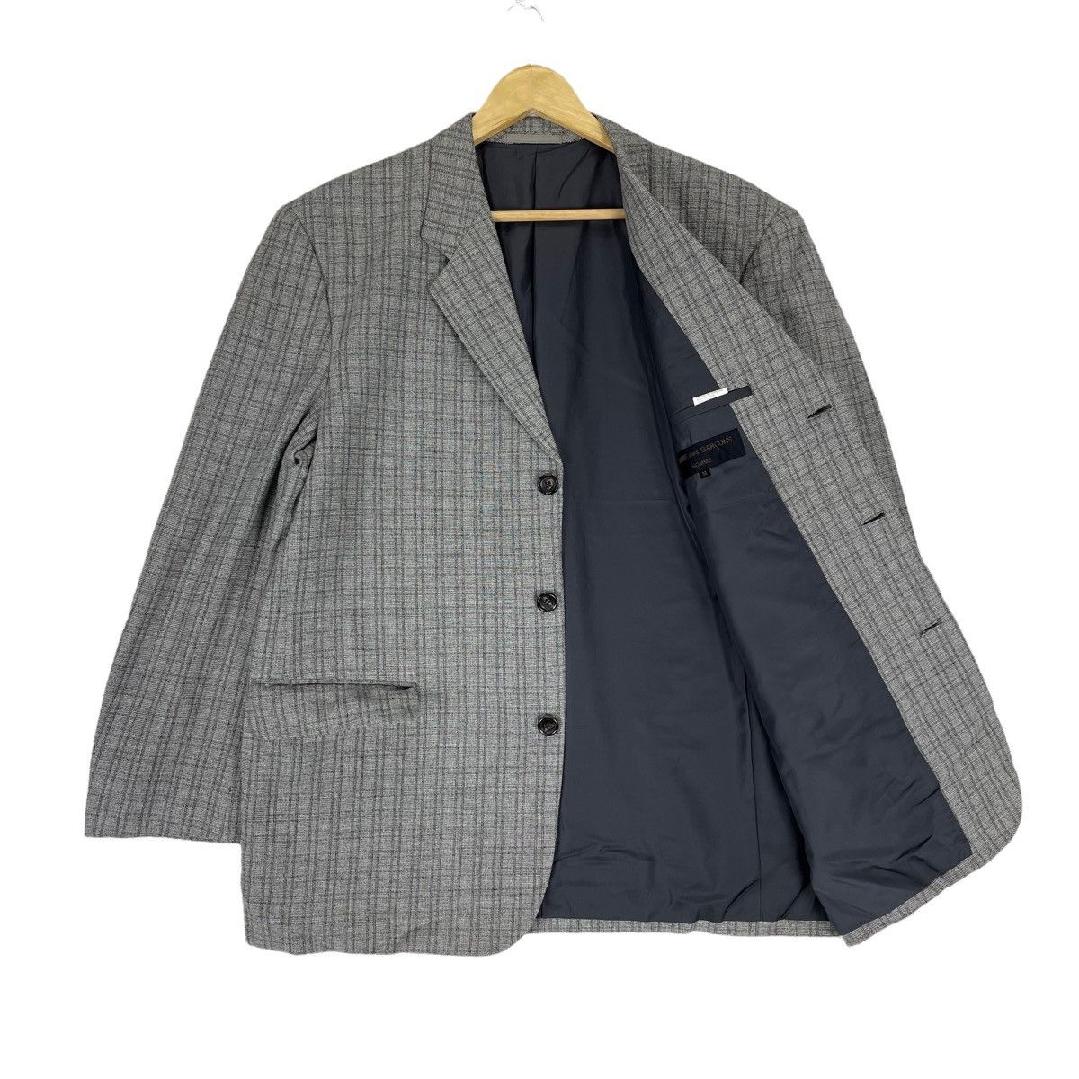 Comme des Garcons Homme 🌟ARCHIVE AW95 CDG HOMME Striped Blazer Coat Size 46S - 6 Thumbnail