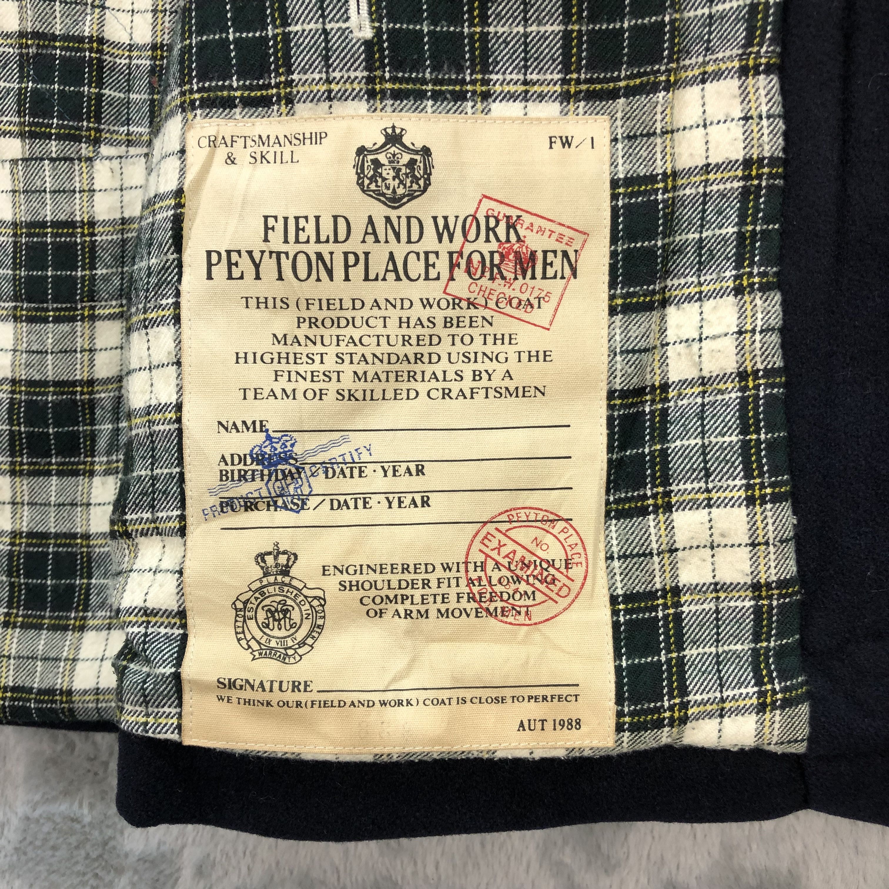 PPFM VINTAGE 88's PPFM FIELD & WORK WOOL CHORE JACKET #5920-213 Size US M / EU 48-50 / 2 - 9 Thumbnail