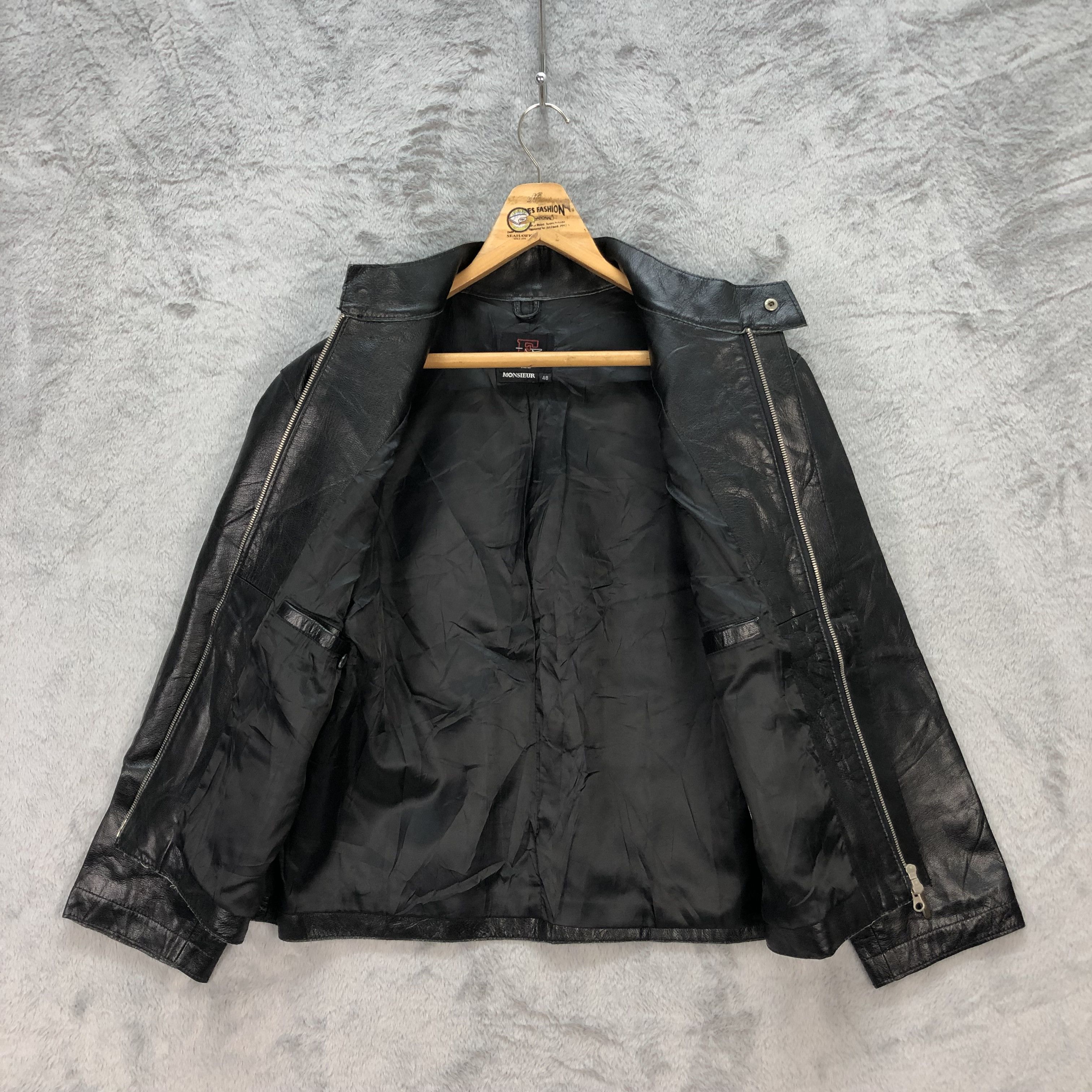 Japanese Brand FIGARO PARIS MONSIEUR SHEEP LEATHER JACKET #5916-213 Size US M / EU 48-50 / 2 - 8 Thumbnail