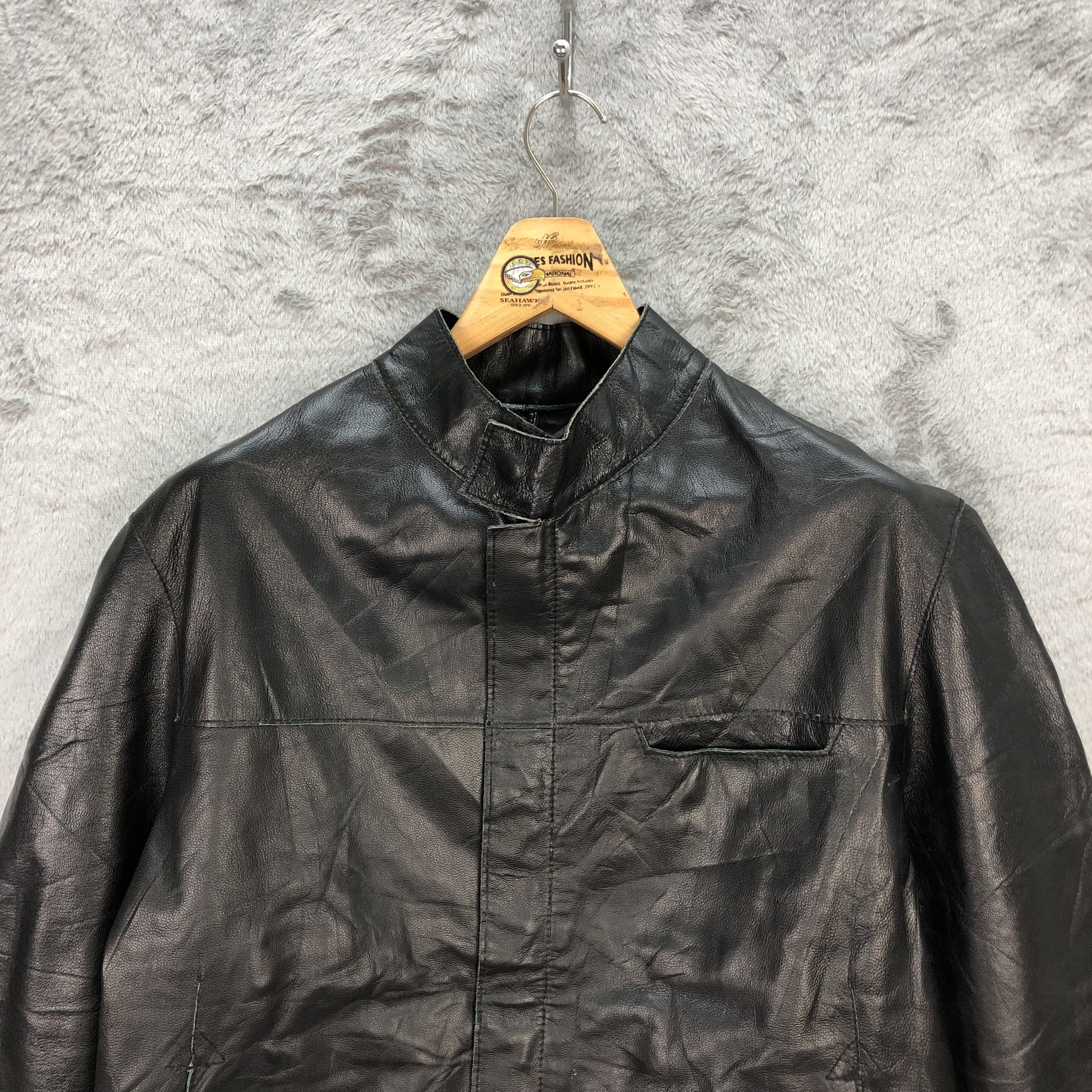 Japanese Brand FIGARO PARIS MONSIEUR SHEEP LEATHER JACKET #5916-213 Size US M / EU 48-50 / 2 - 2 Thumbnail