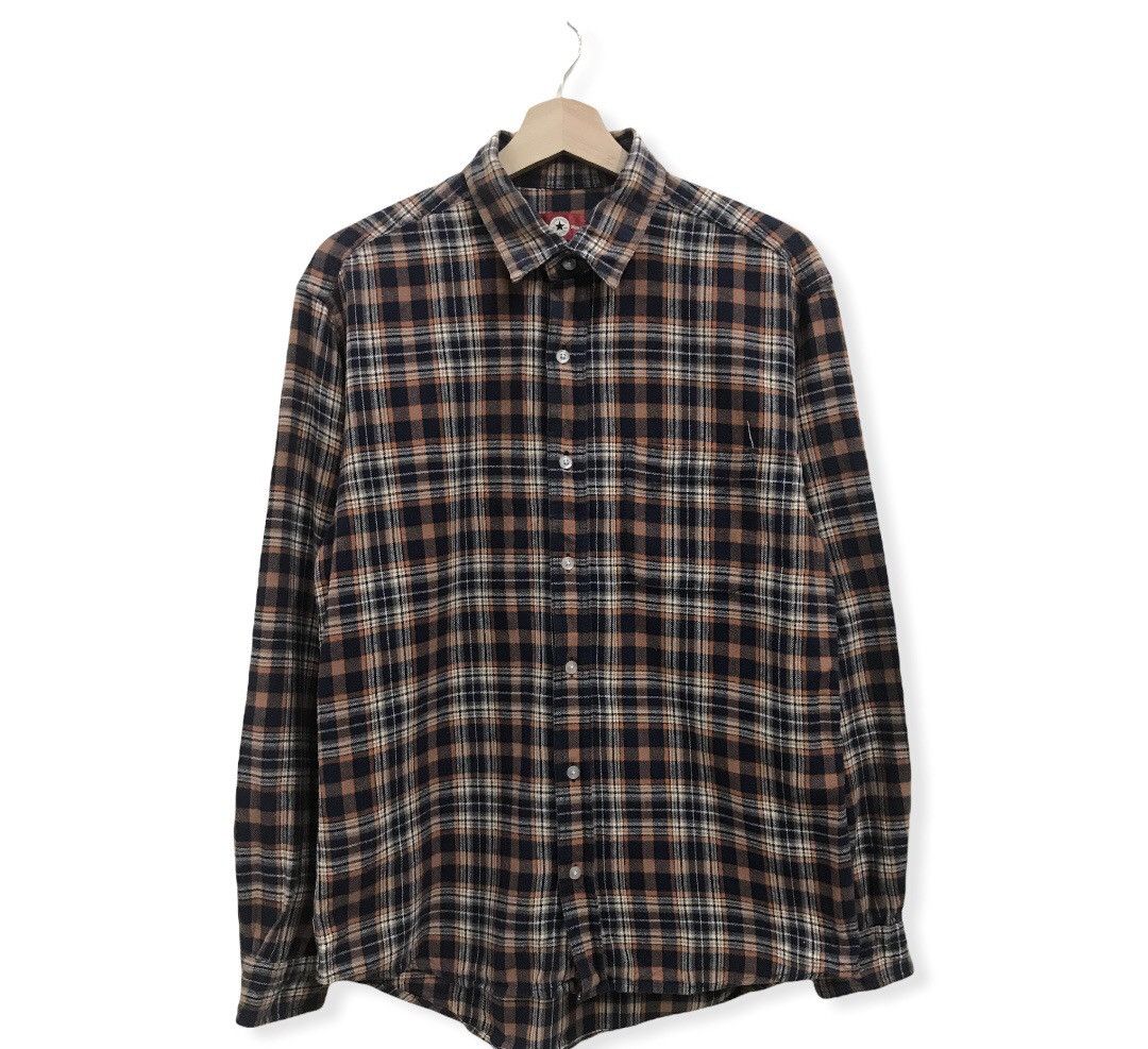 Converse Converse Plaid Tartan Flannel Shirt | Grailed