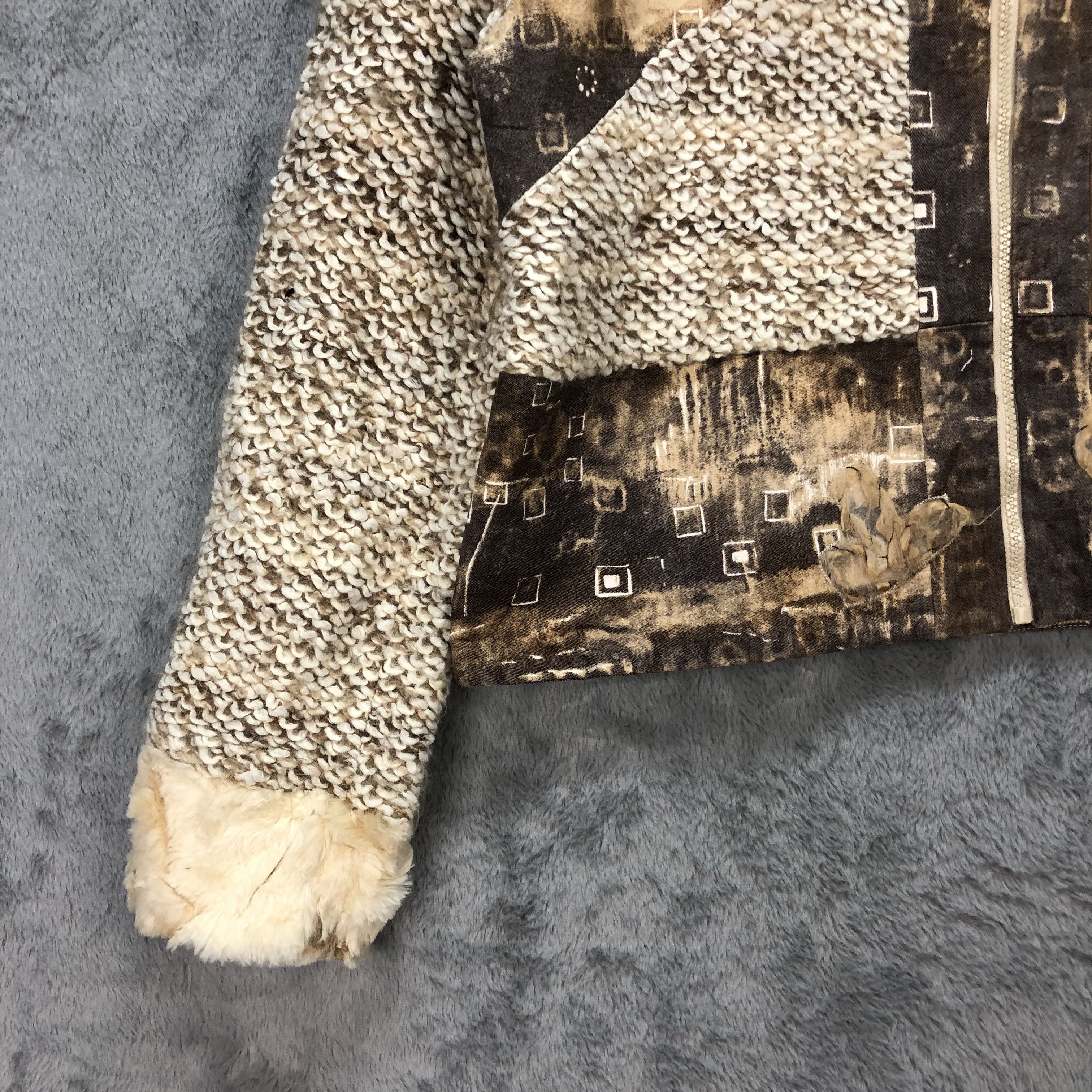 Japanese Brand JUANA PASITEA PATCHWORK NICE DESIGN CROPPED JACKET #5922-213 Size M / US 6-8 / IT 42-44 - 9 Thumbnail