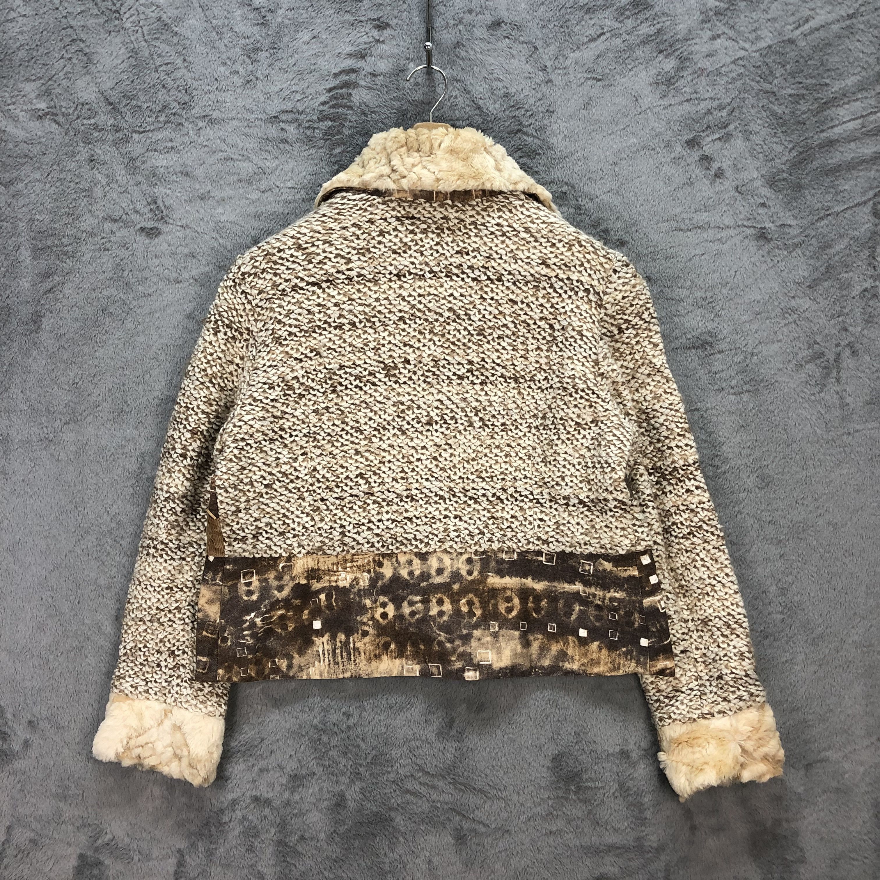 Japanese Brand JUANA PASITEA PATCHWORK NICE DESIGN CROPPED JACKET #5922-213 Size M / US 6-8 / IT 42-44 - 15 Thumbnail