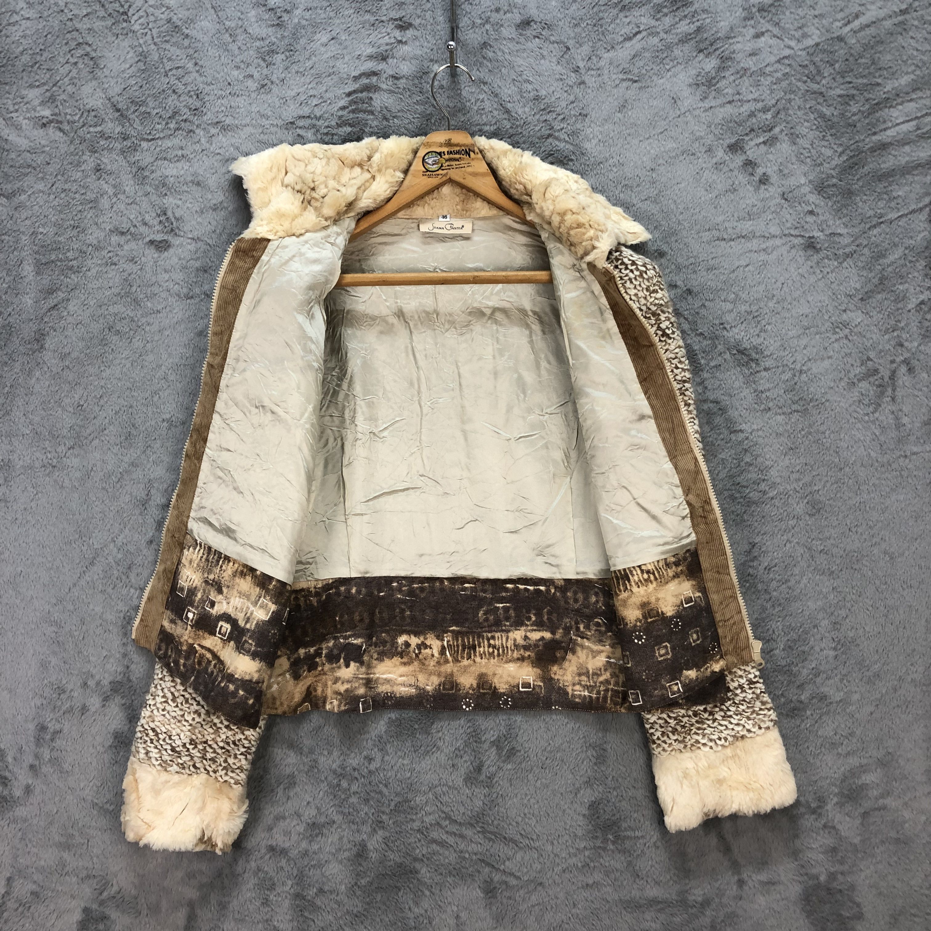 Japanese Brand JUANA PASITEA PATCHWORK NICE DESIGN CROPPED JACKET #5922-213 Size M / US 6-8 / IT 42-44 - 11 Thumbnail