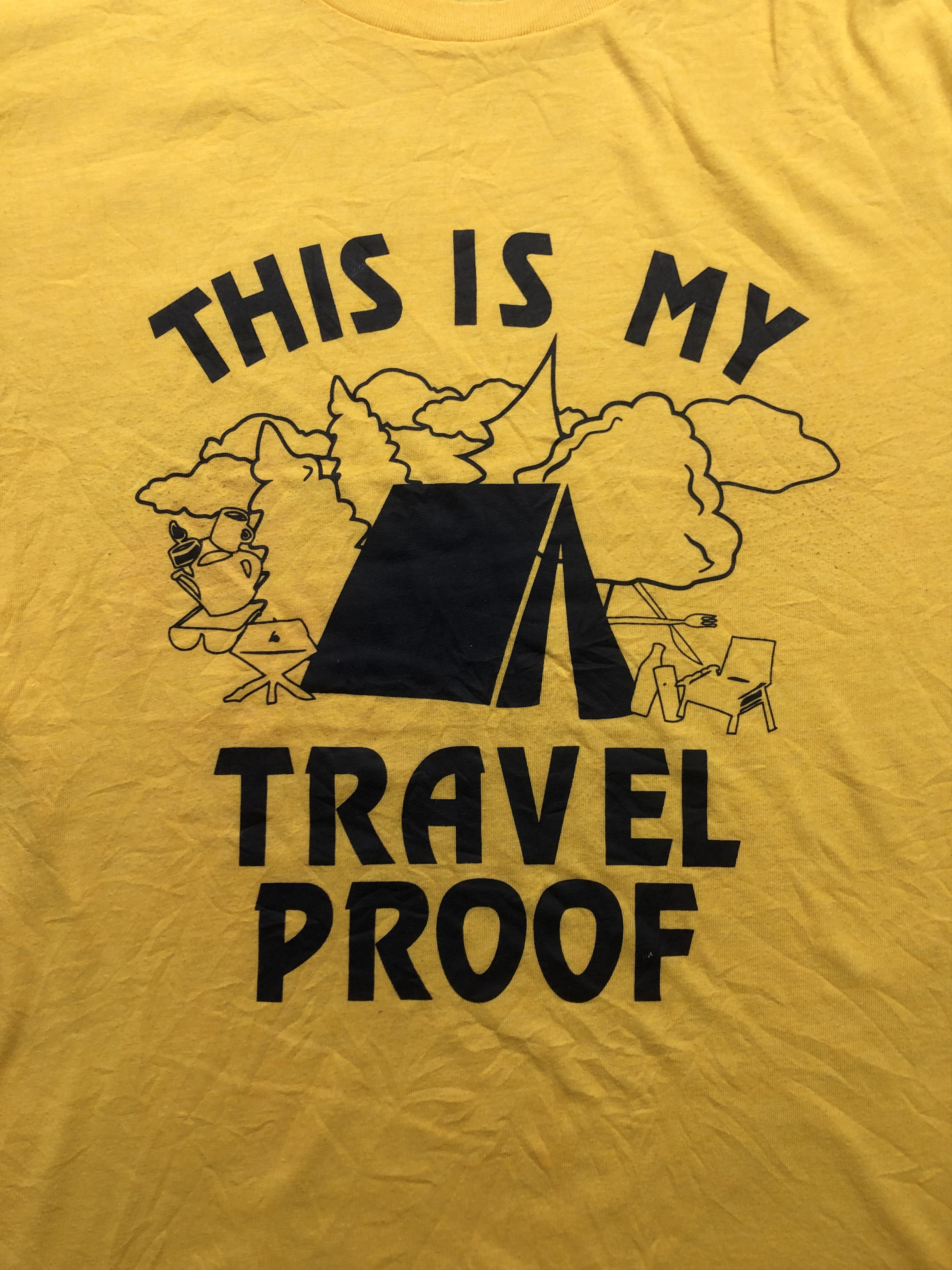 Japanese Brand This Is My Travel Proof Tshirt Size US L / EU 52-54 / 3 - 2 Thumbnail