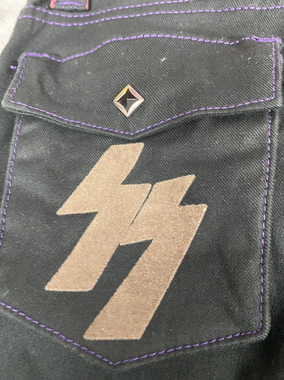 Hysteric Glamour Japanese Brand Skull Flight Stud Pants S0240 Size US 27 - 11 Thumbnail