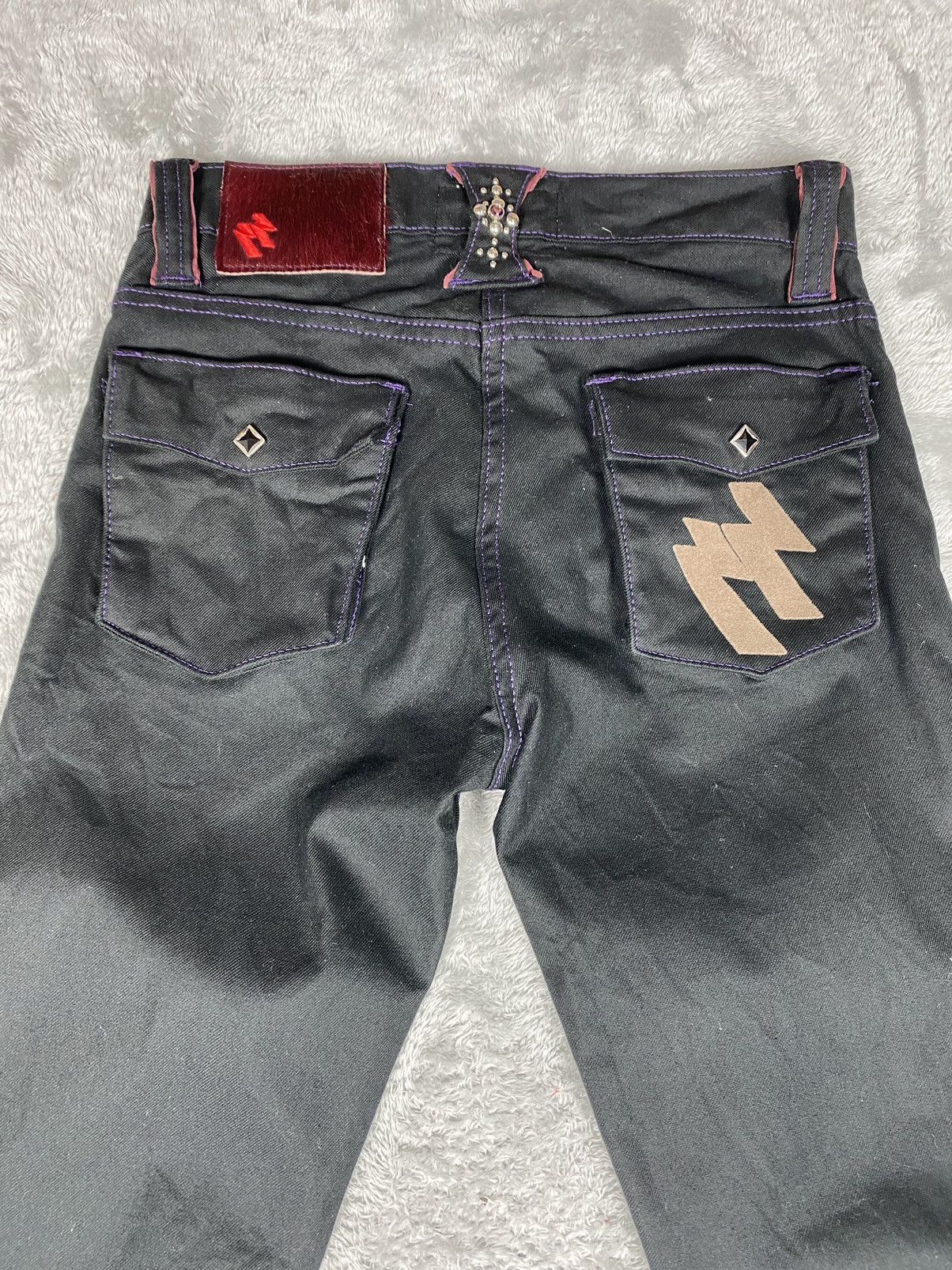 Hysteric Glamour Japanese Brand Skull Flight Stud Pants S0240 Size US 27 - 10 Thumbnail