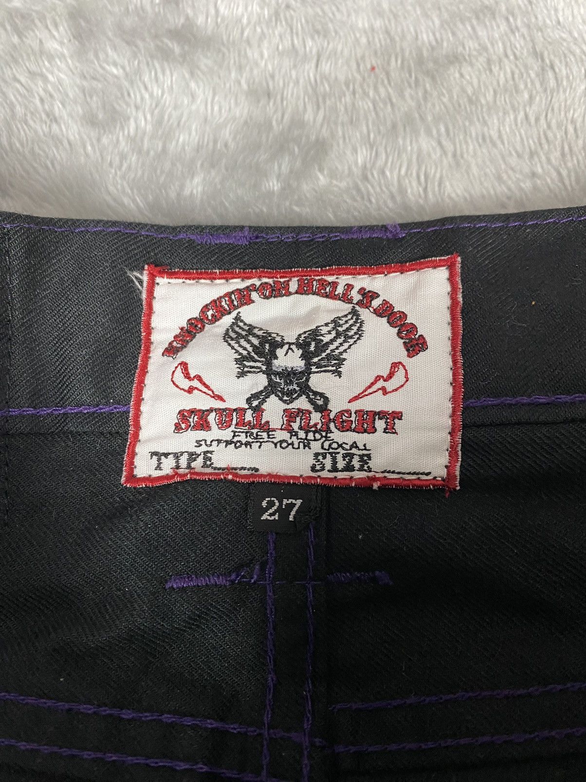 Hysteric Glamour Japanese Brand Skull Flight Stud Pants S0240 Size US 27 - 6 Thumbnail