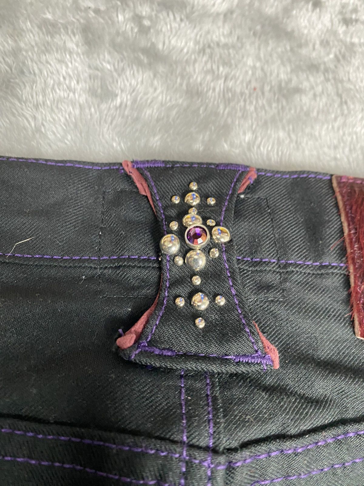 Hysteric Glamour Japanese Brand Skull Flight Stud Pants S0240 Size US 27 - 12 Thumbnail