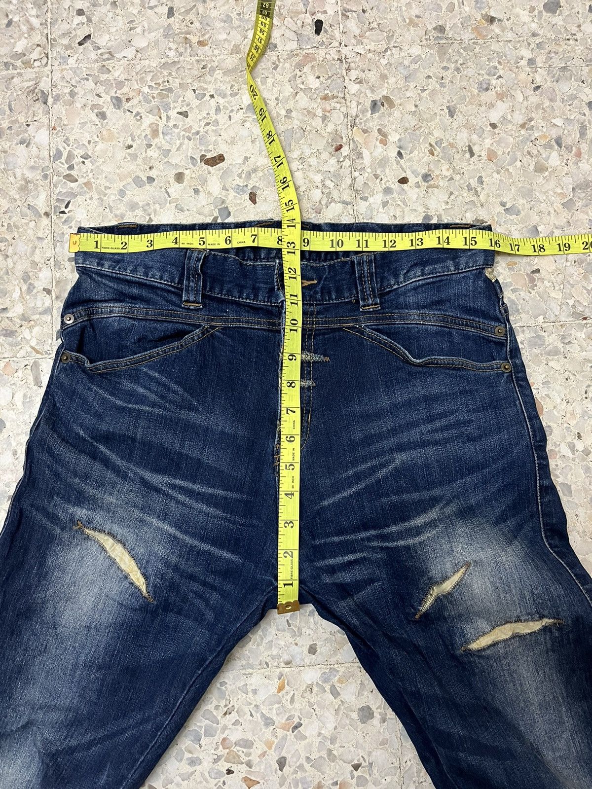 PPFM Japanese brand PPFM curved denim rare design Size US 32 / EU 48 - 12 Thumbnail