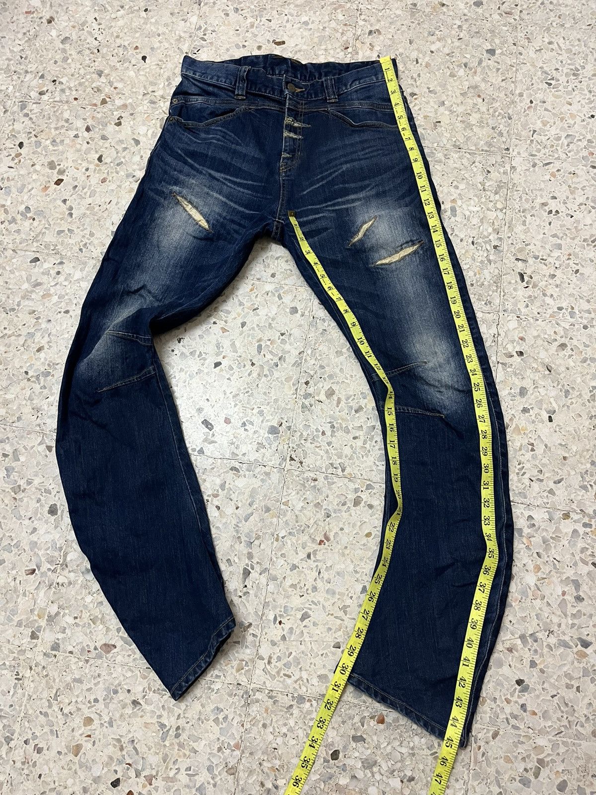 PPFM Japanese brand PPFM curved denim rare design Size US 32 / EU 48 - 10 Thumbnail