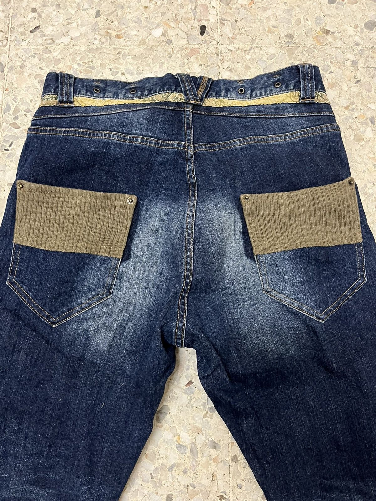 PPFM Japanese brand PPFM curved denim rare design Size US 32 / EU 48 - 8 Thumbnail