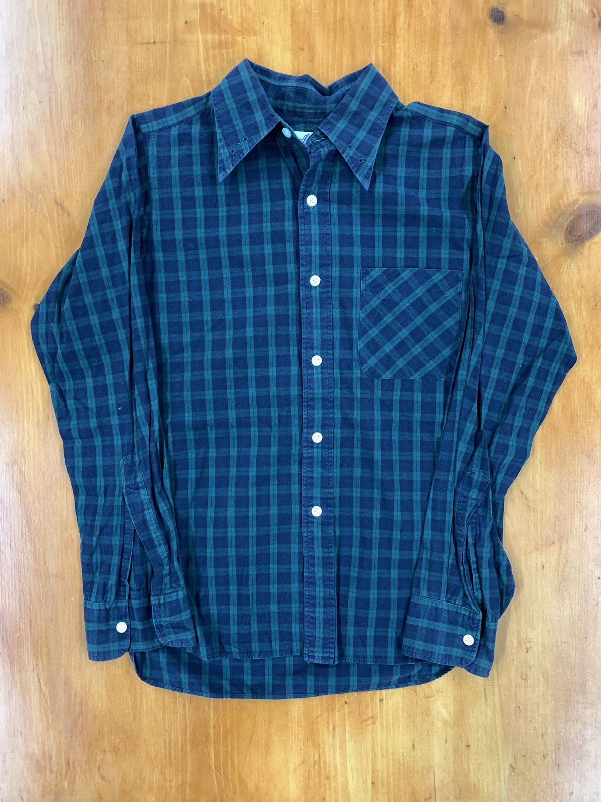 Needles Needles Plaid Green Flannel Shirt | Grailed