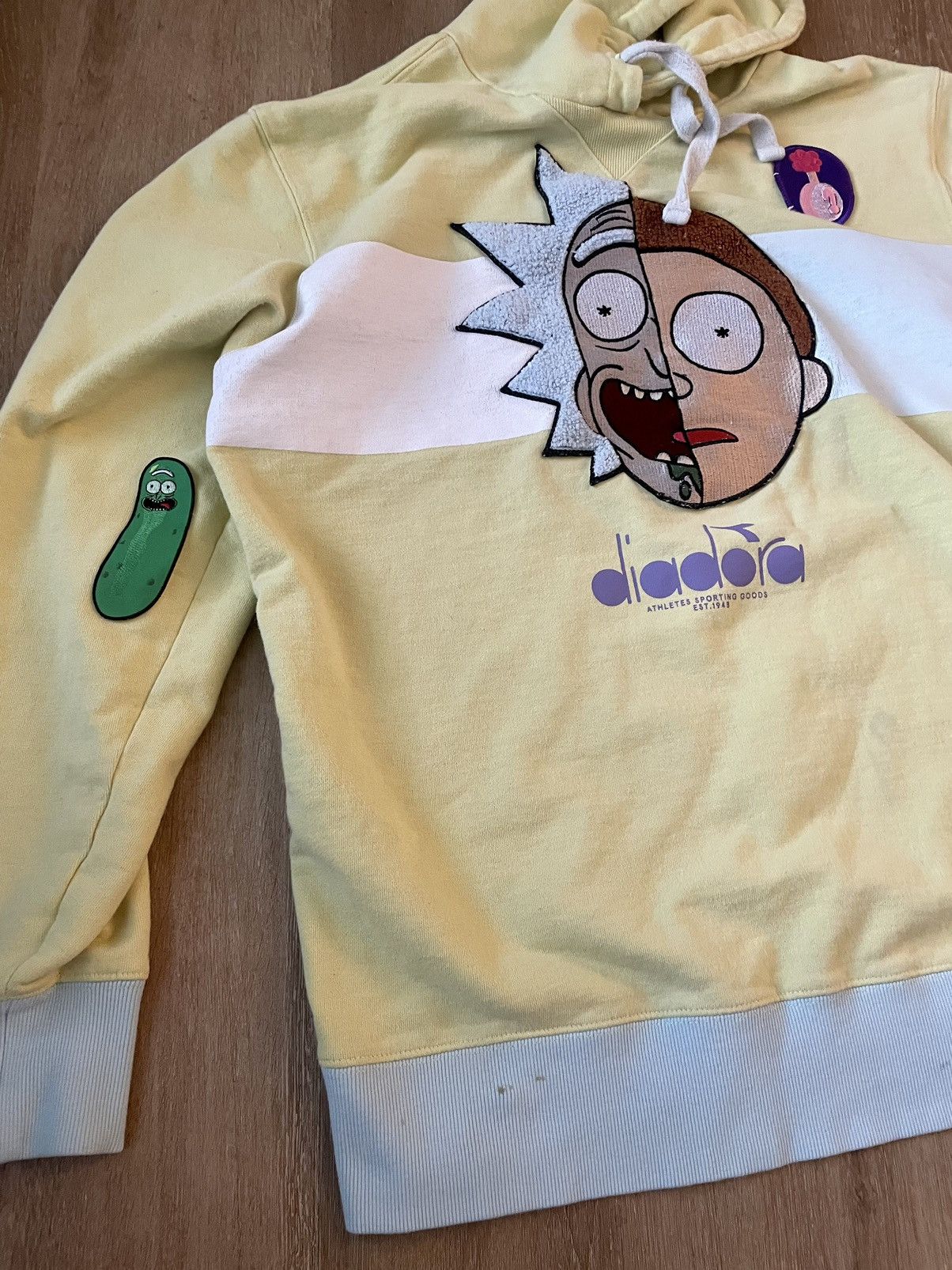 Diadora Rick & Morty x Diadora Portrait Terrycloth Custom Patch Hood Size US L / EU 52-54 / 3 - 11 Thumbnail