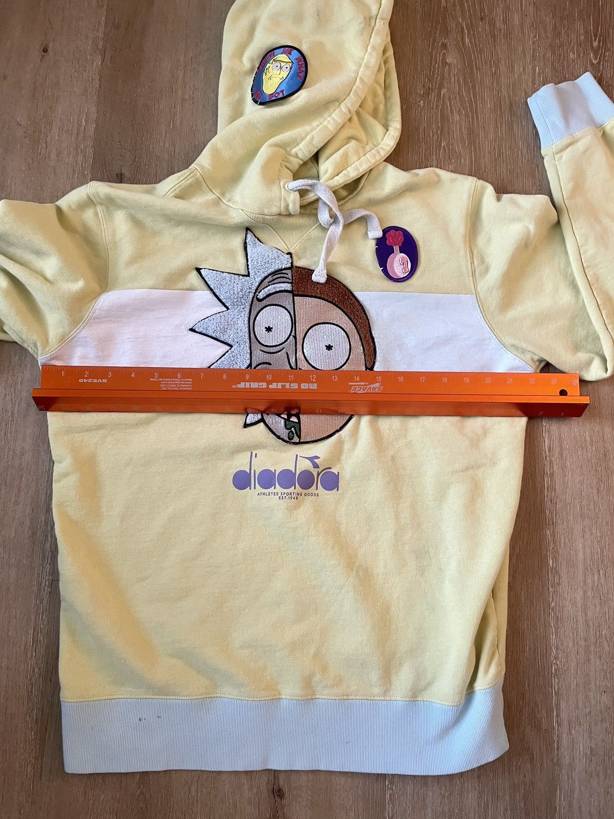 Diadora Rick & Morty x Diadora Portrait Terrycloth Custom Patch Hood Size US L / EU 52-54 / 3 - 19 Thumbnail