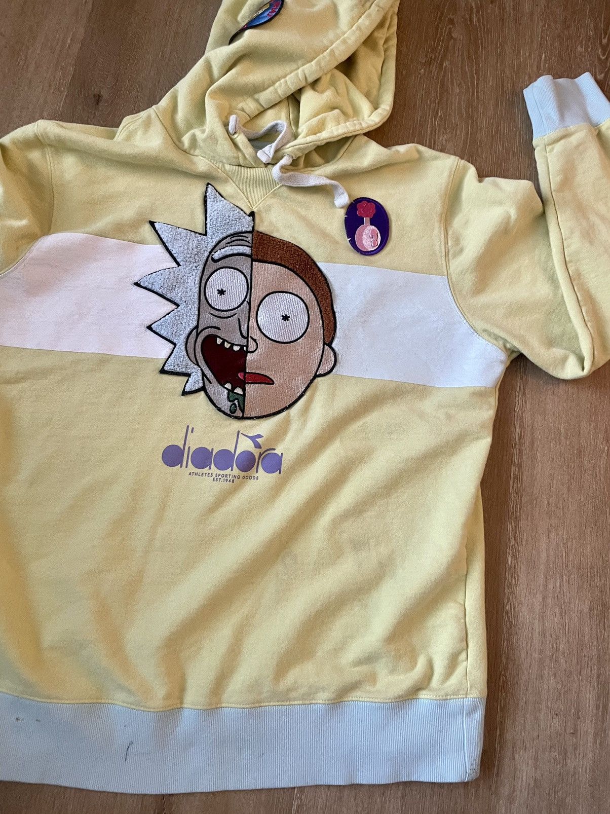 Diadora Rick & Morty x Diadora Portrait Terrycloth Custom Patch Hood Size US L / EU 52-54 / 3 - 12 Thumbnail