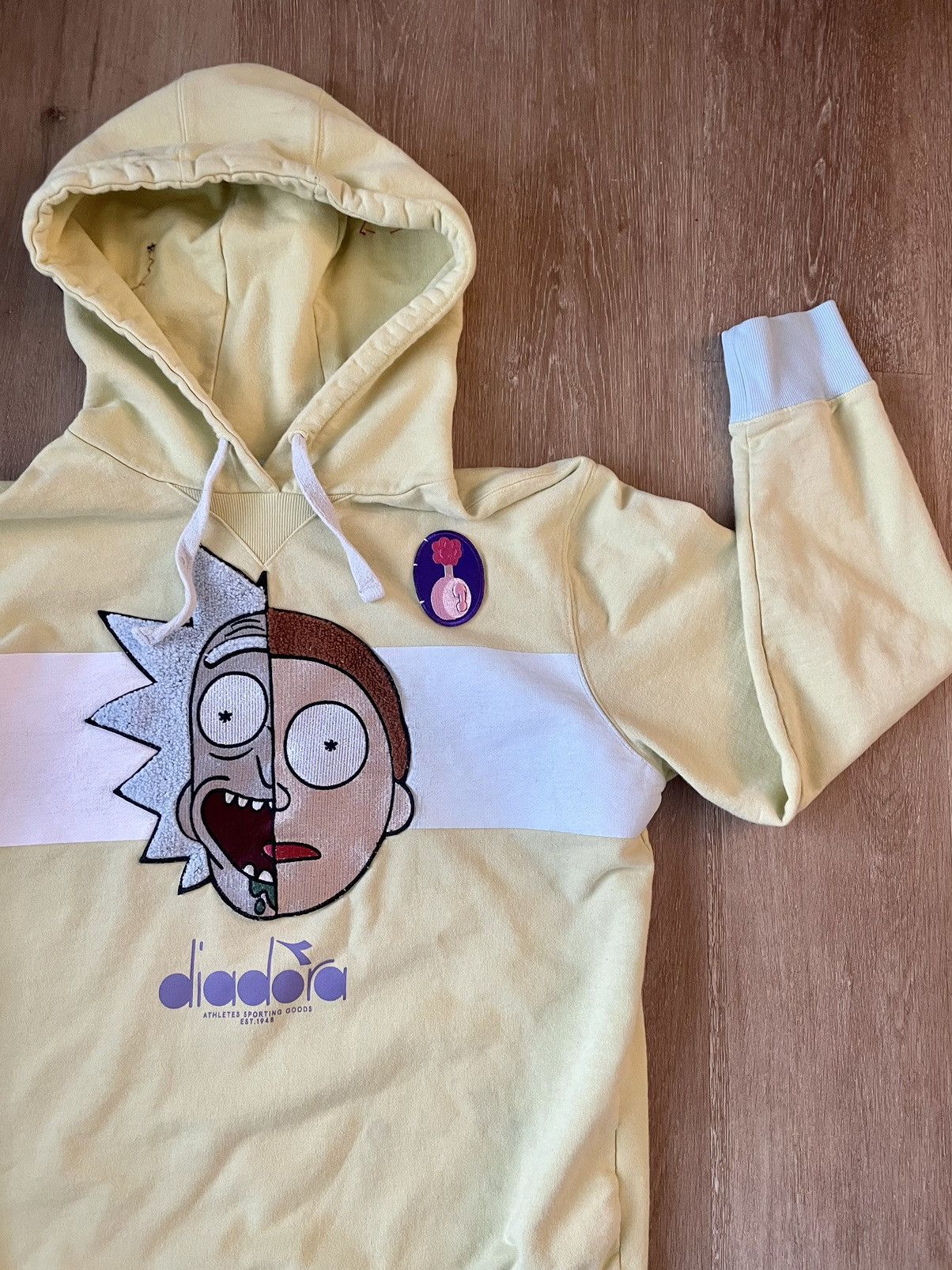 Diadora Rick & Morty x Diadora Portrait Terrycloth Custom Patch Hood Size US L / EU 52-54 / 3 - 4 Thumbnail