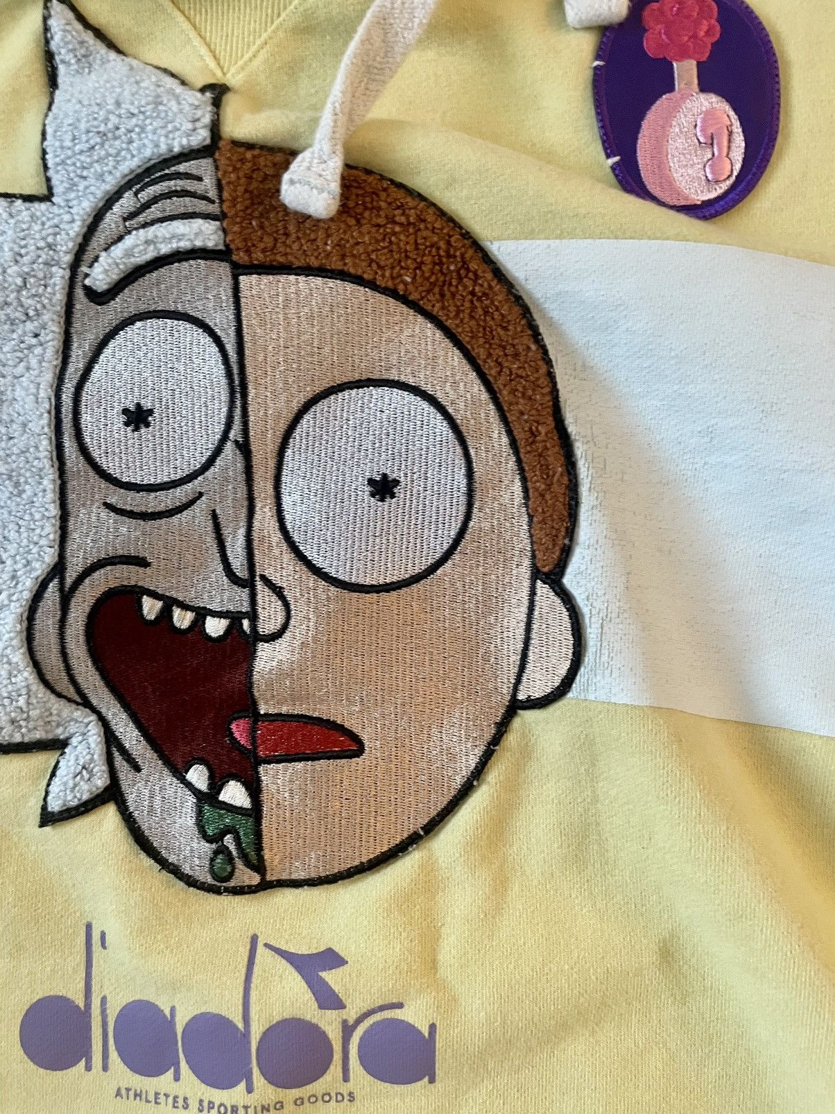 Diadora Rick & Morty x Diadora Portrait Terrycloth Custom Patch Hood Size US L / EU 52-54 / 3 - 10 Thumbnail