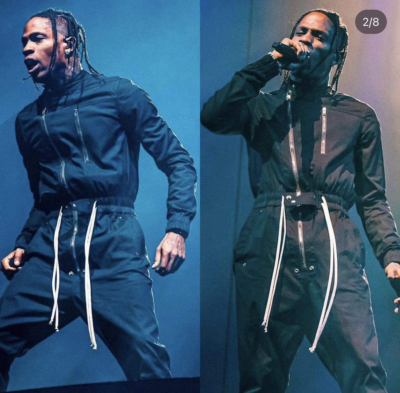 image of Rick Owens Ss21 Phlegethon Gary Flightsuit Us48 in Black, Men's (Size 32)