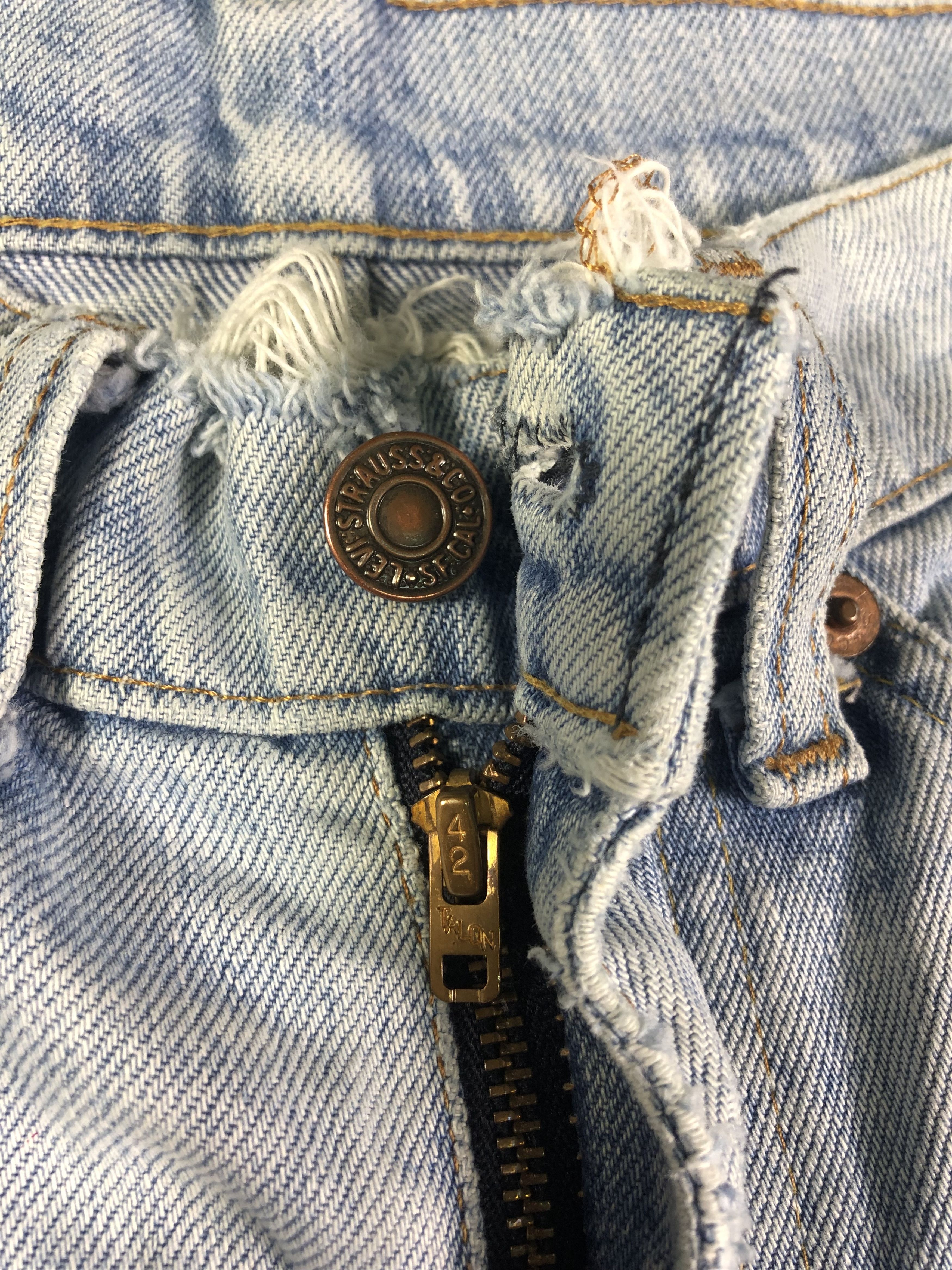 Levi's Light Blue Vintage Levis 505 Orange Tag 28x27.5 Size US 28 / EU 44 - 3 Thumbnail