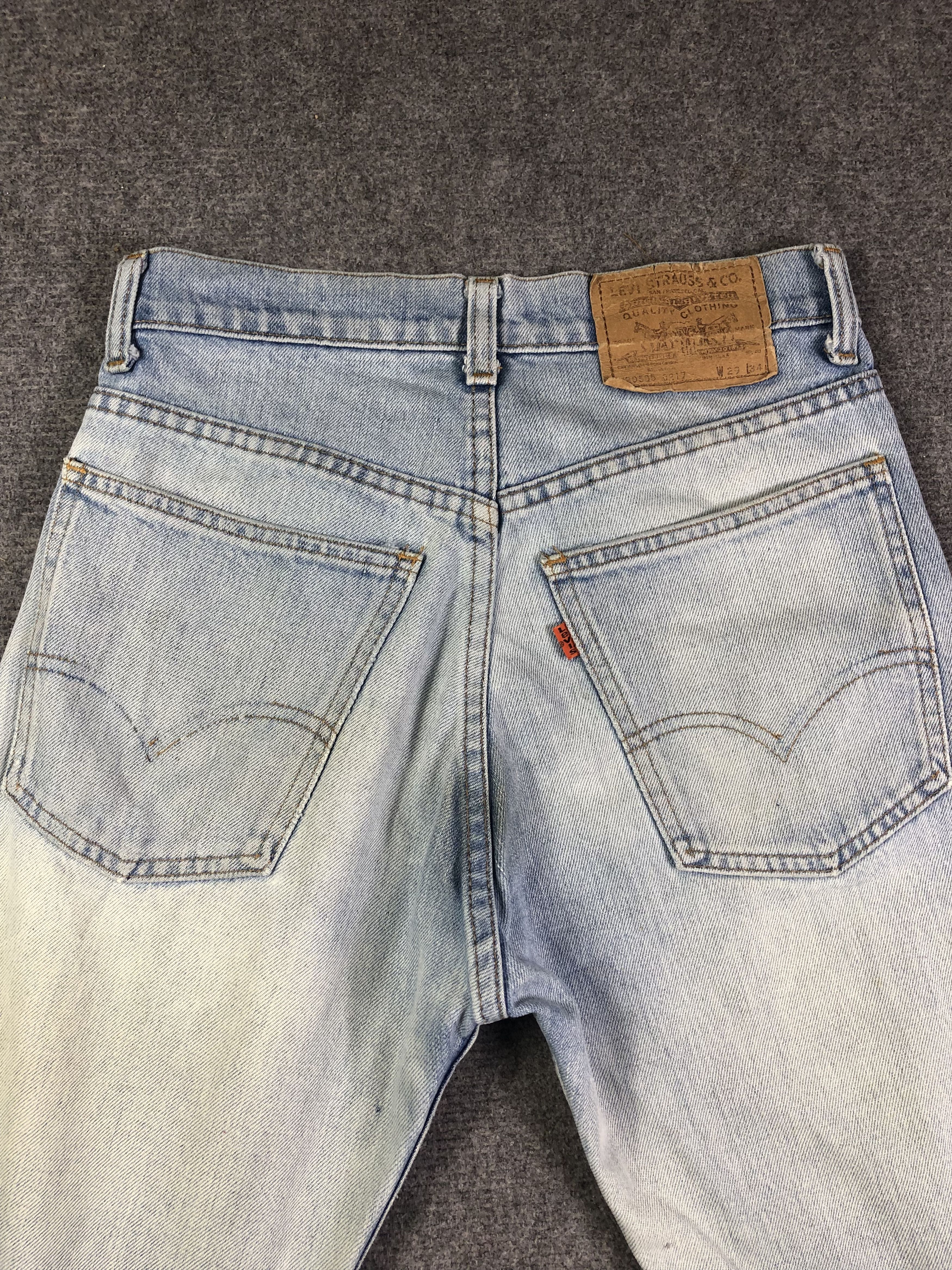Levi's Light Blue Vintage Levis 505 Orange Tag 28x27.5 Size US 28 / EU 44 - 11 Thumbnail