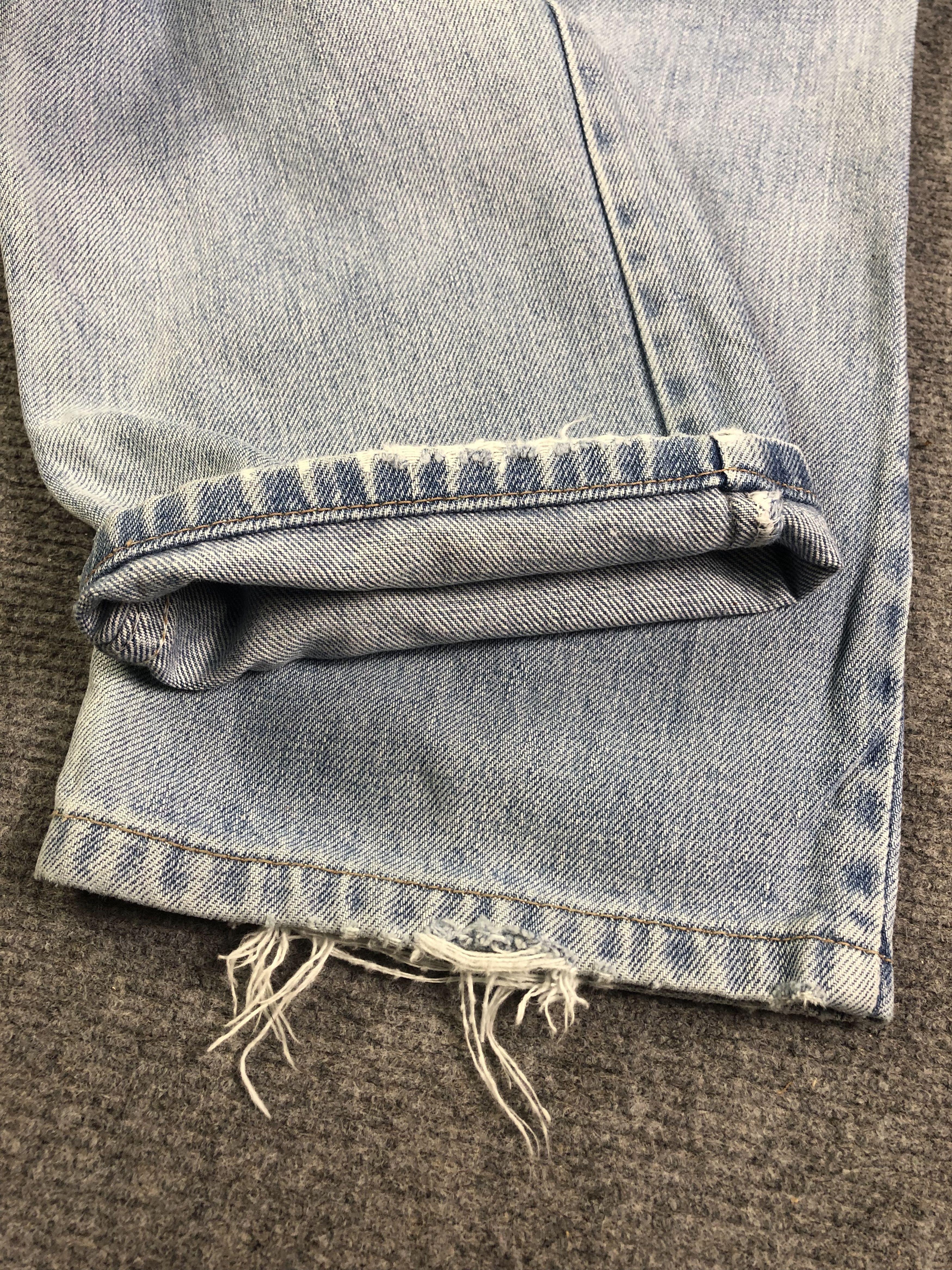 Levi's Light Blue Vintage Levis 505 Orange Tag 28x27.5 Size US 28 / EU 44 - 13 Thumbnail