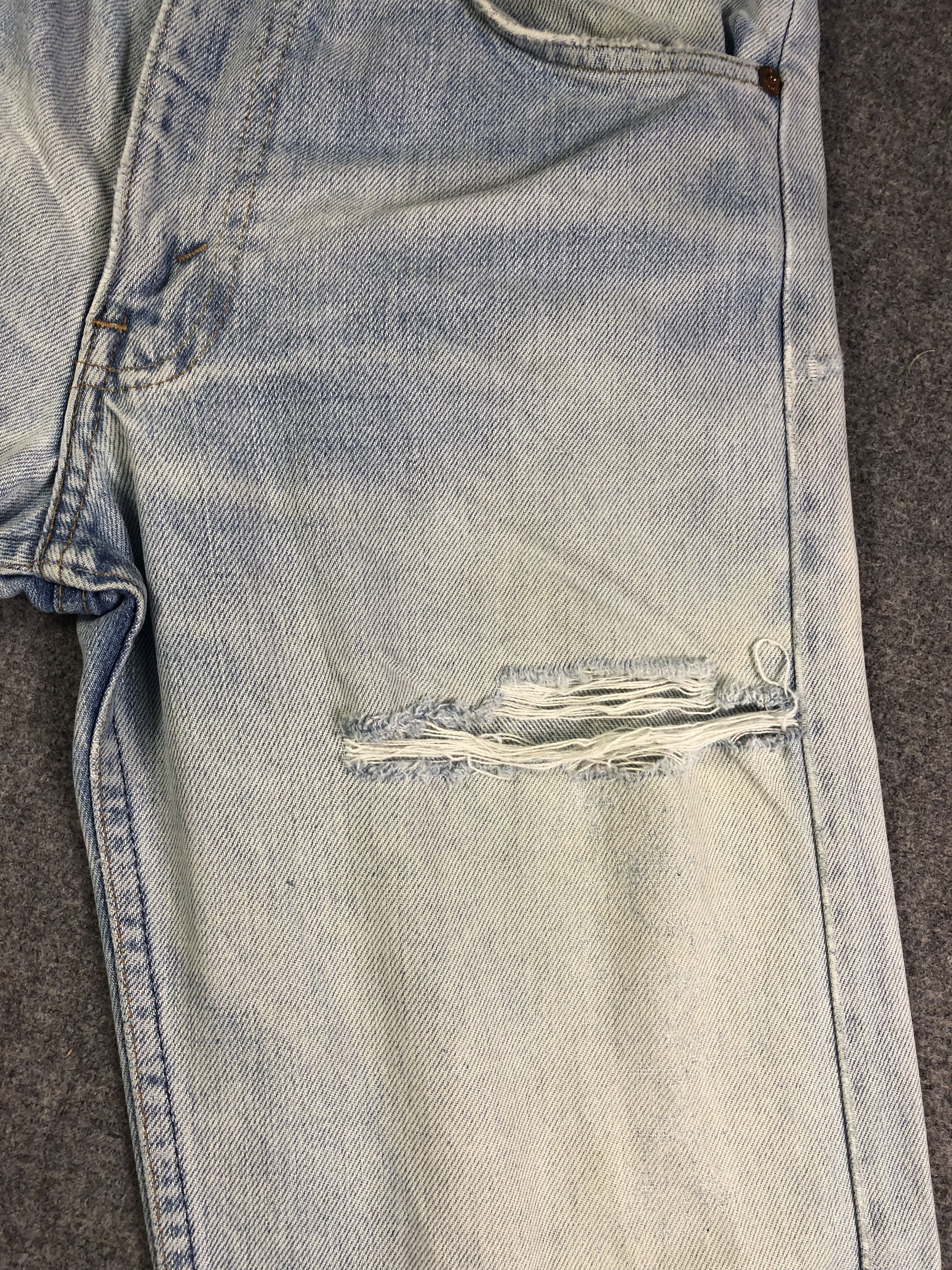Levi's Light Blue Vintage Levis 505 Orange Tag 28x27.5 Size US 28 / EU 44 - 10 Thumbnail