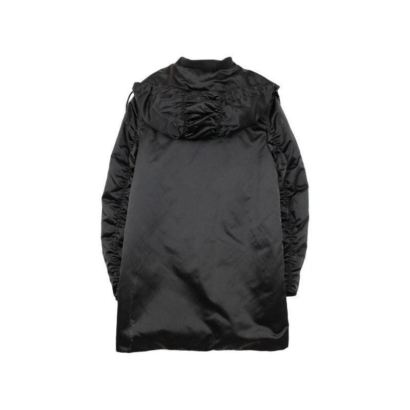 Acne Studios Acne Studios Lexi Ruched Satin Bomber Jacket Black Size XS / US 0-2 / IT 36-38 - 5 Thumbnail