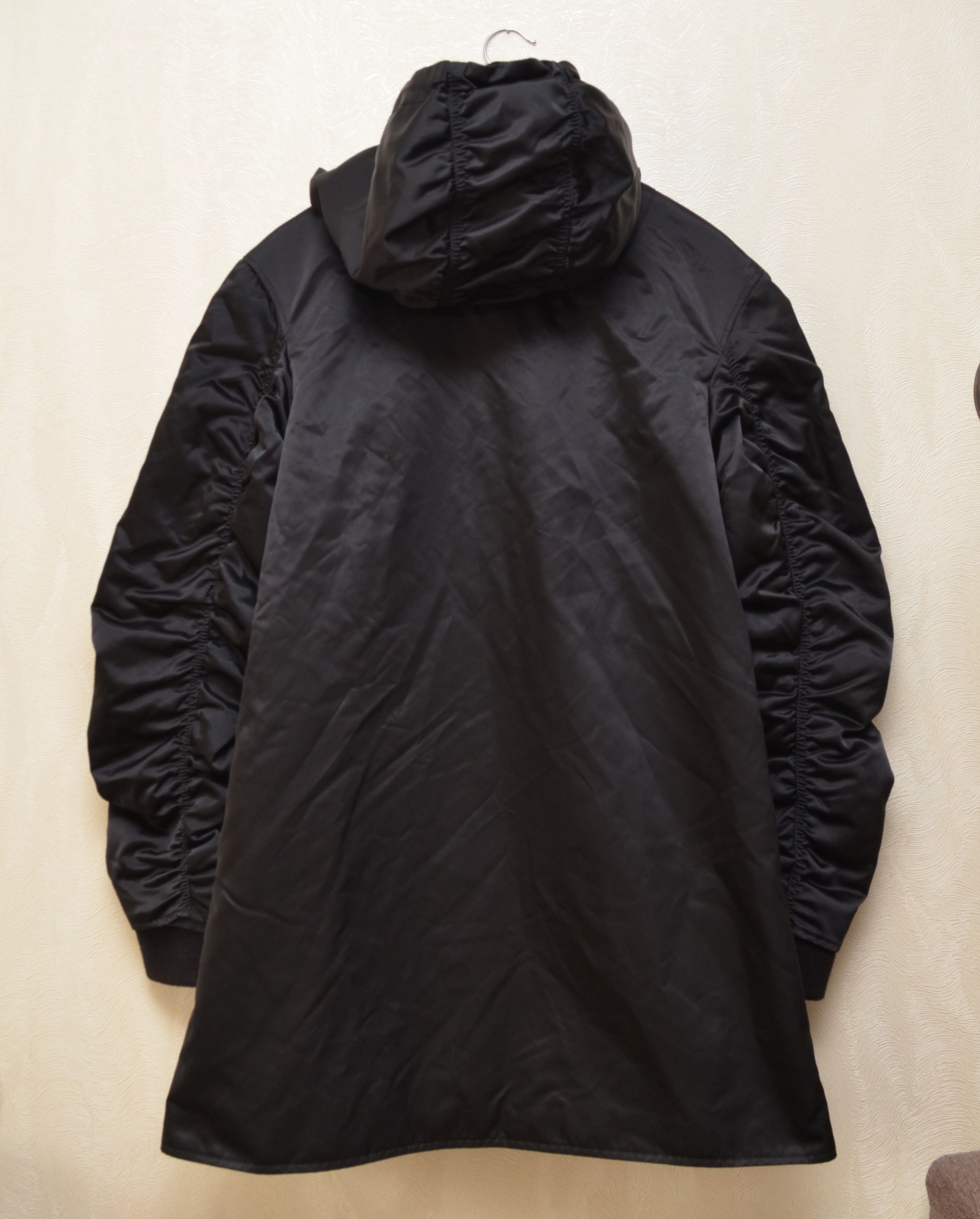 Acne Studios Acne Studios Lexi Ruched Satin Bomber Jacket Black Size XS / US 0-2 / IT 36-38 - 12 Thumbnail