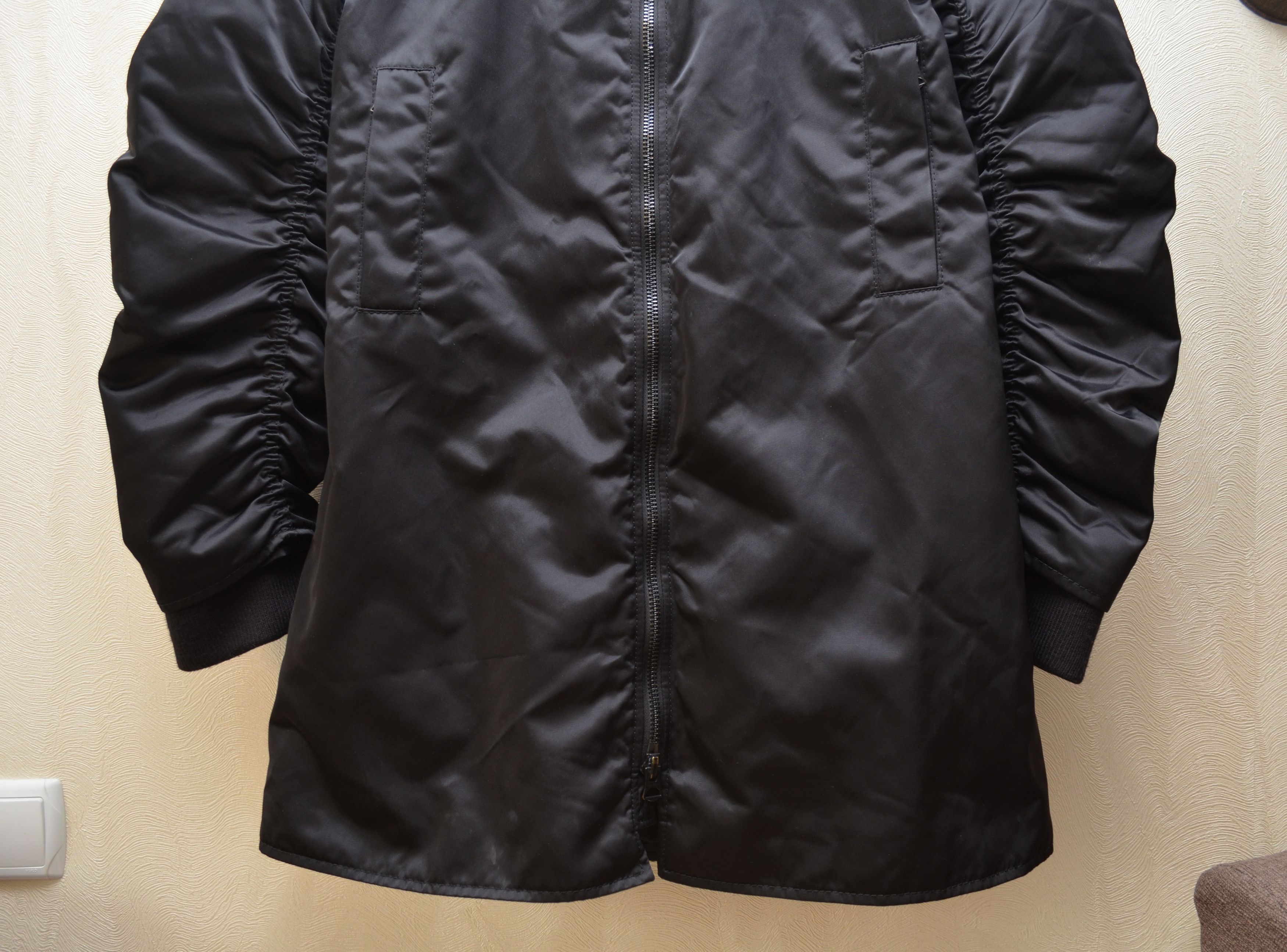 Acne Studios Acne Studios Lexi Ruched Satin Bomber Jacket Black Size XS / US 0-2 / IT 36-38 - 10 Thumbnail