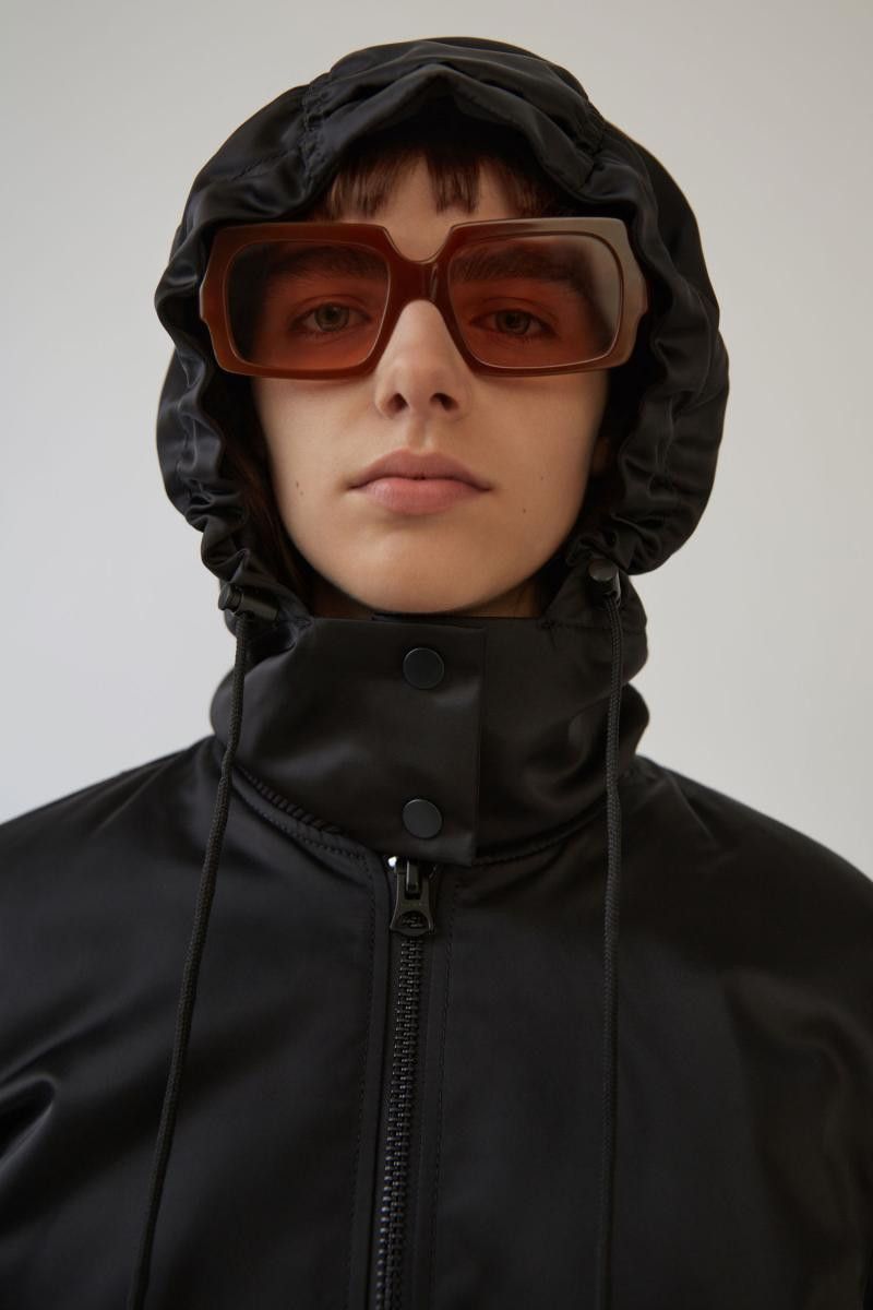 Acne Studios Acne Studios Lexi Ruched Satin Bomber Jacket Black Size XS / US 0-2 / IT 36-38 - 25 Thumbnail