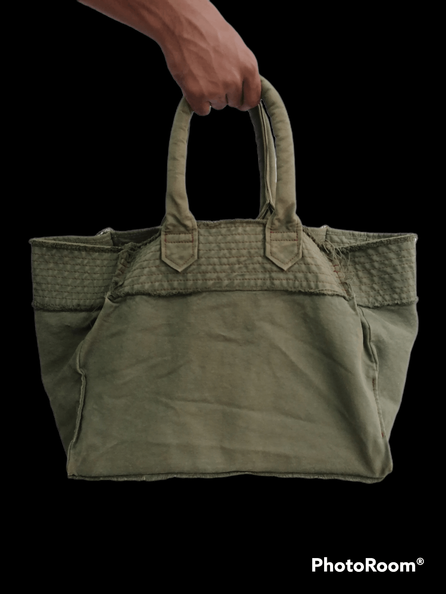 Comme des Garcons GRAIL🔥Vintage Comme Des Garçons Olive Green Canvas Tote Bag Size ONE SIZE - 1 Thumbnail
