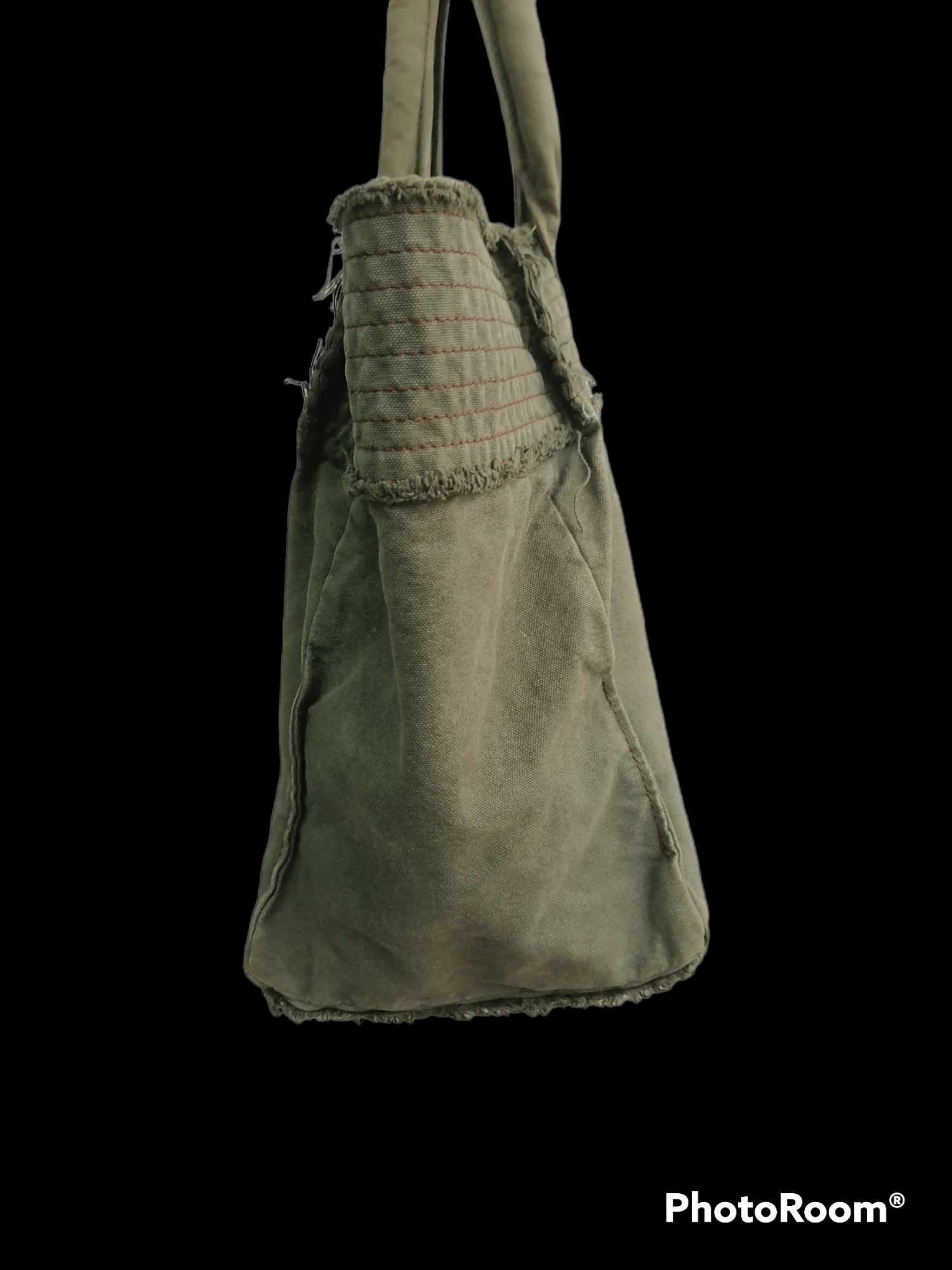 Comme des Garcons GRAIL🔥Vintage Comme Des Garçons Olive Green Canvas Tote Bag Size ONE SIZE - 2 Thumbnail