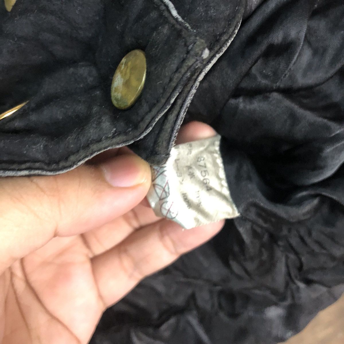 Otto Otto Collection crop top Black Leather Jacket #7092 Size XS / US 0-2 / IT 36-38 - 7 Thumbnail