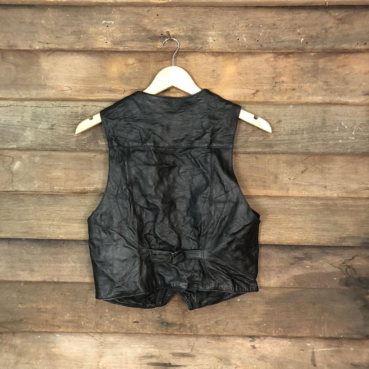 Japanese Brand Japanese Brand Black Vest Leather #7094 Size US XS / EU 42 / 0 - 7 Thumbnail