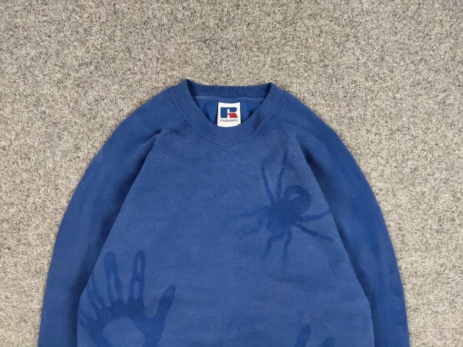 Russell Athletic 🕷 Vintage 90's Russell Sun Faded Boxy Crewneck Sweatshirt Size US XL / EU 56 / 4 - 3 Thumbnail