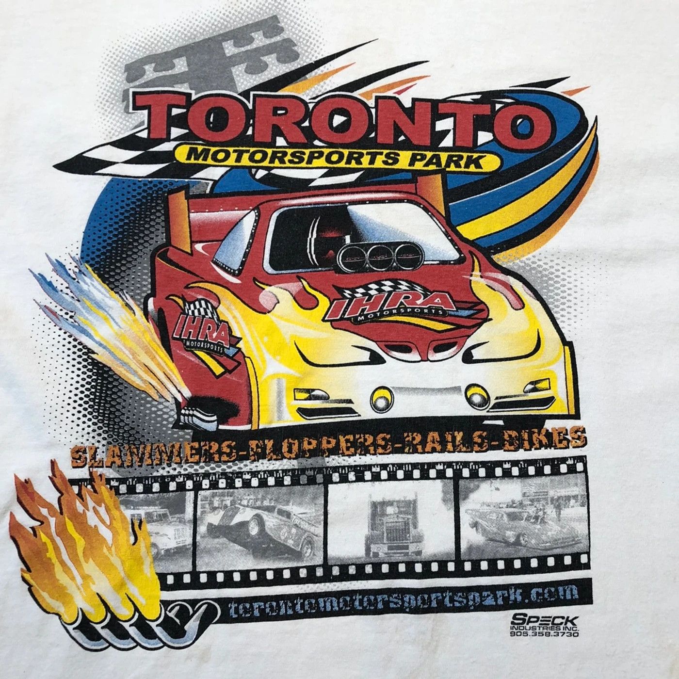 NASCAR Vintage Toronto Motorsports Park Racing T Shirt Sports Tee Size US XL / EU 56 / 4 - 2 Thumbnail