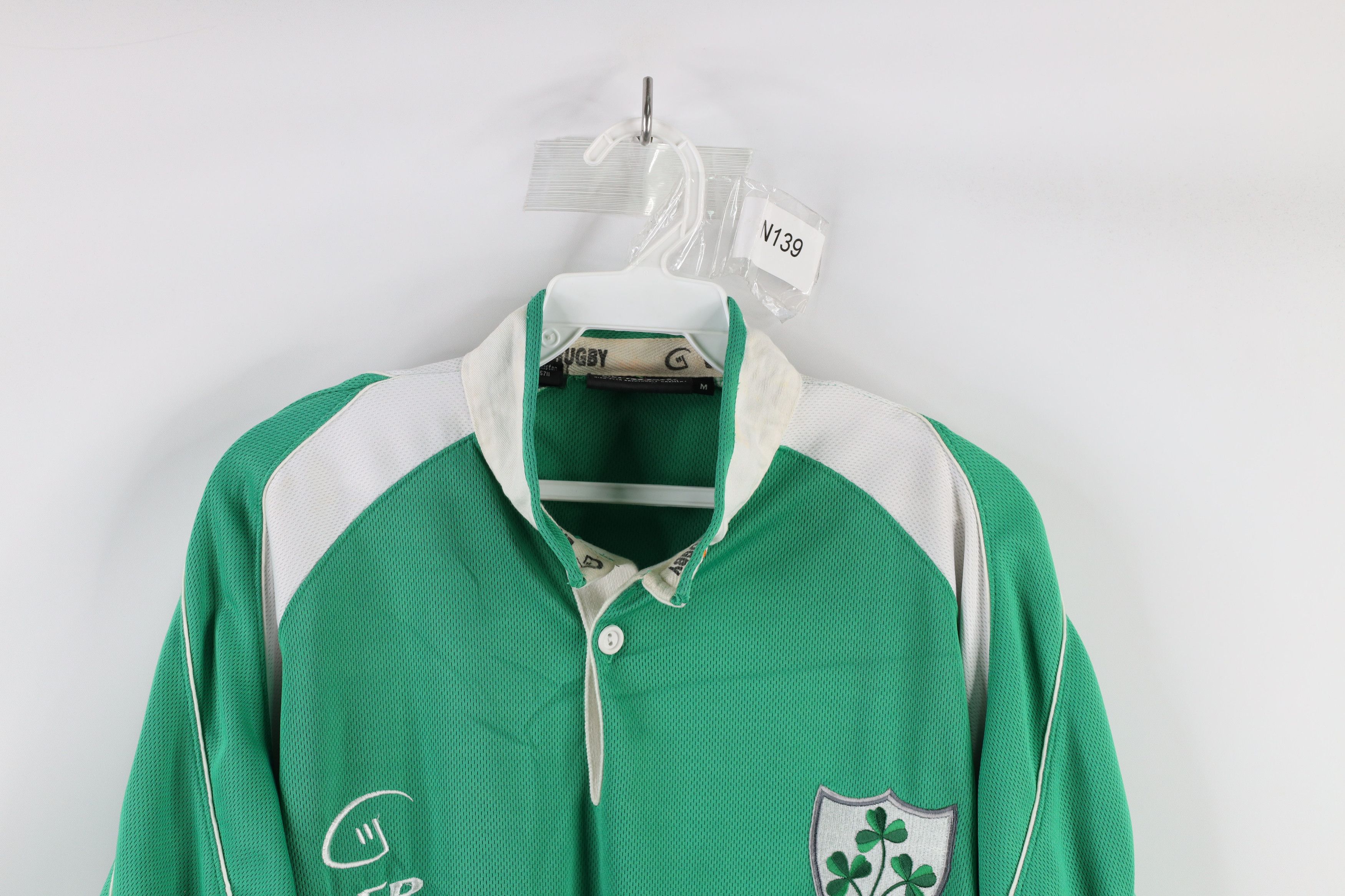 Vintage Vintage IRFU Ireland Rugby Short Sleeve Jersey Shirt Green Size US M / EU 48-50 / 2 - 2 Thumbnail