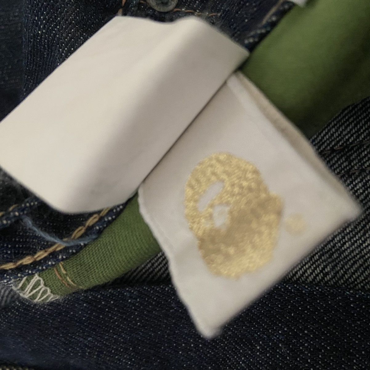 Bape bape jeans / vintage / selvedge / camo Size US 34 / EU 50 - 10 Thumbnail