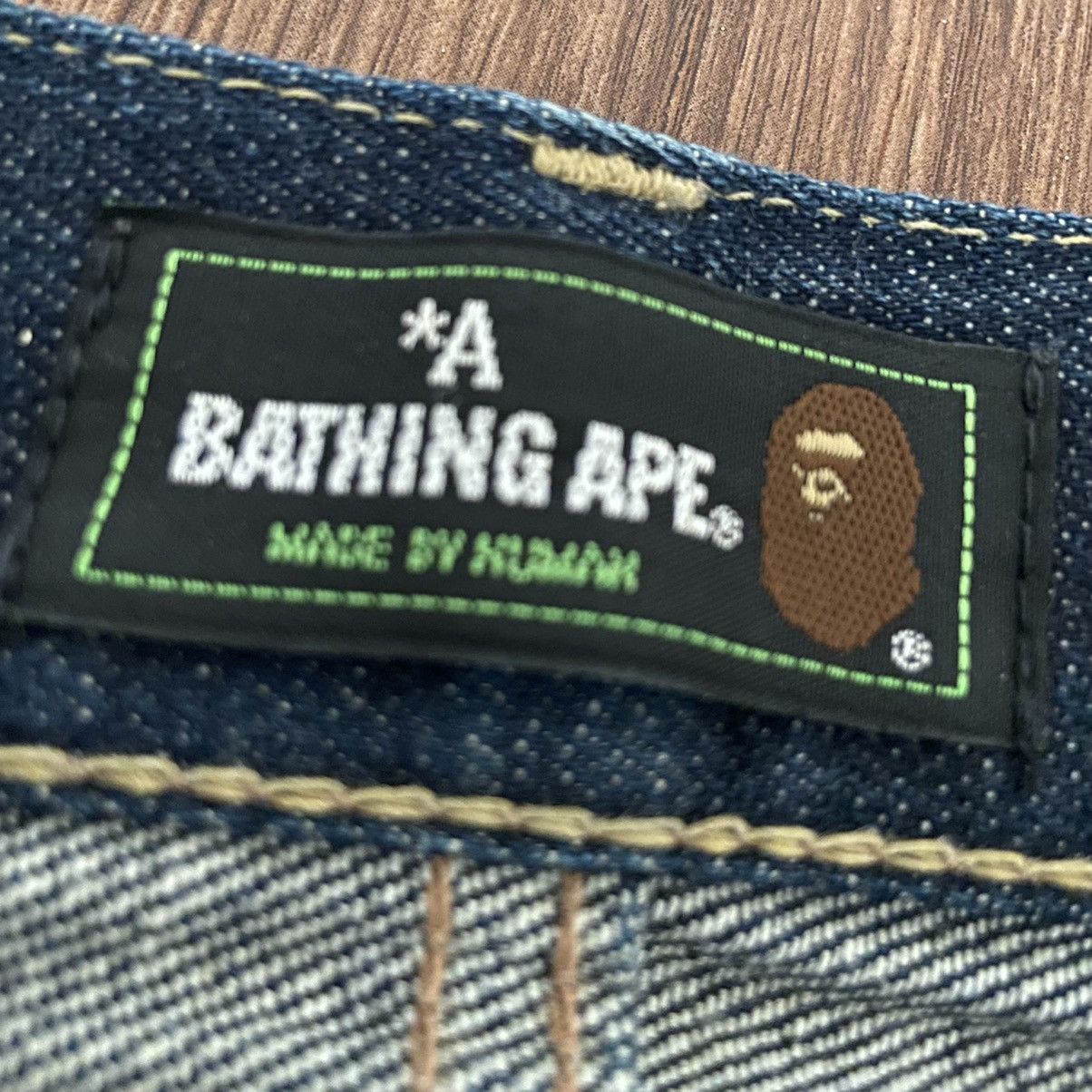 Bape bape jeans / vintage / selvedge / camo Size US 34 / EU 50 - 9 Thumbnail